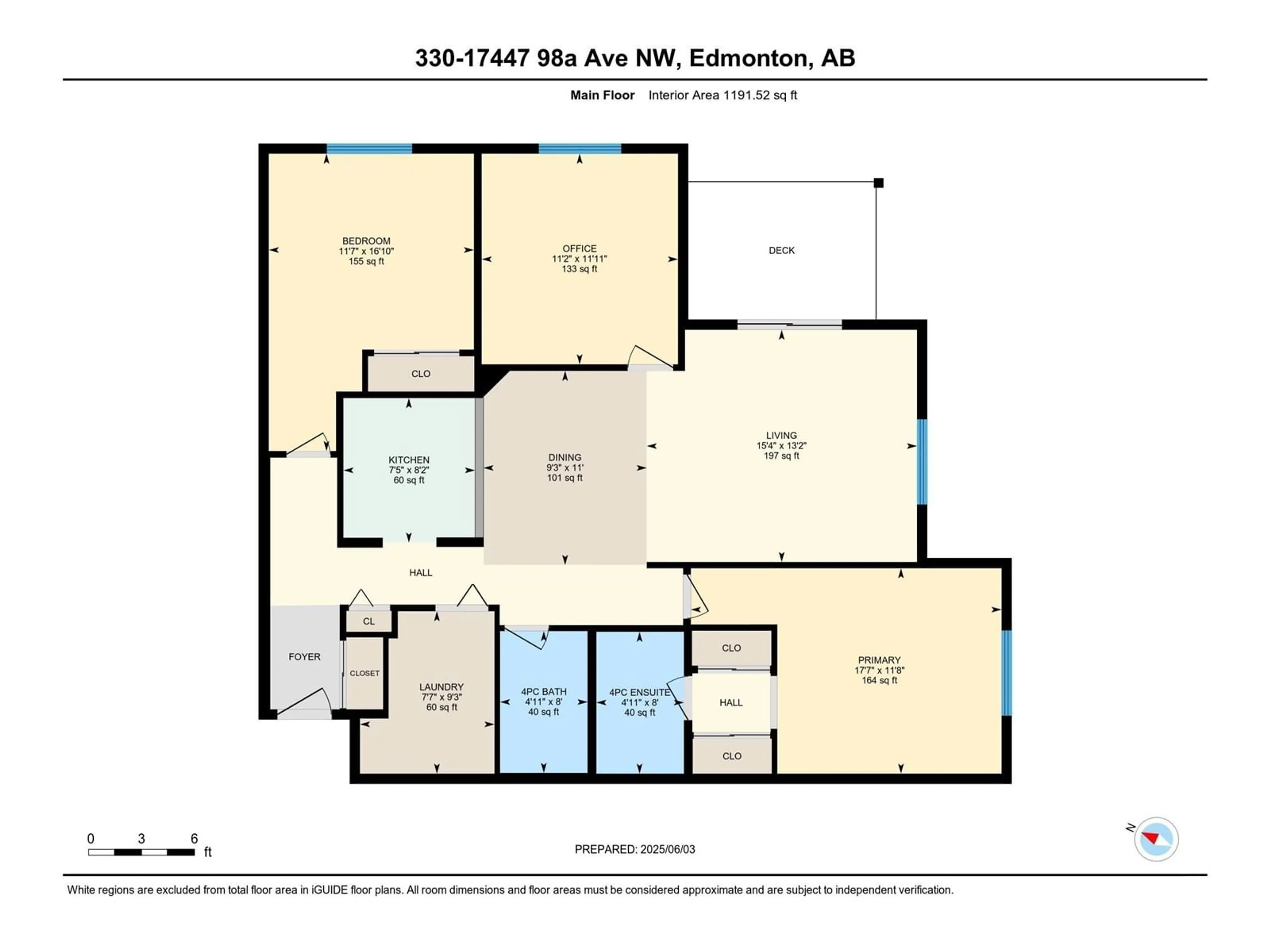 Floor plan for 330 17447 98A AV, Edmonton Alberta T5T6M4