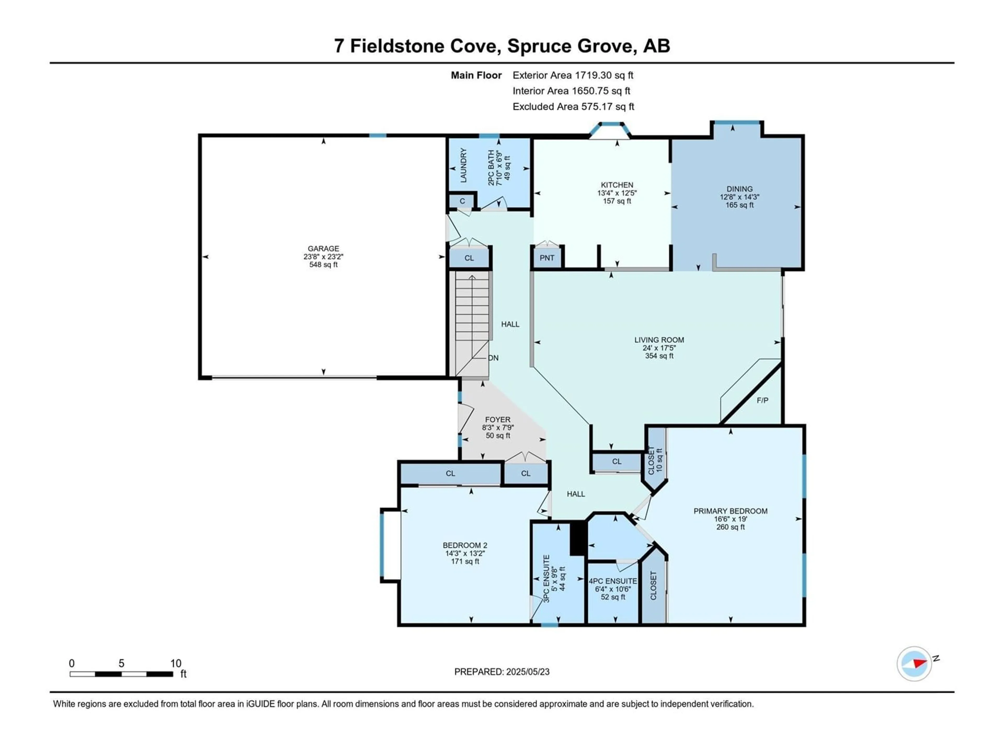 Floor plan for 7 FIELDSTONE CV, Spruce Grove Alberta T7X3C1