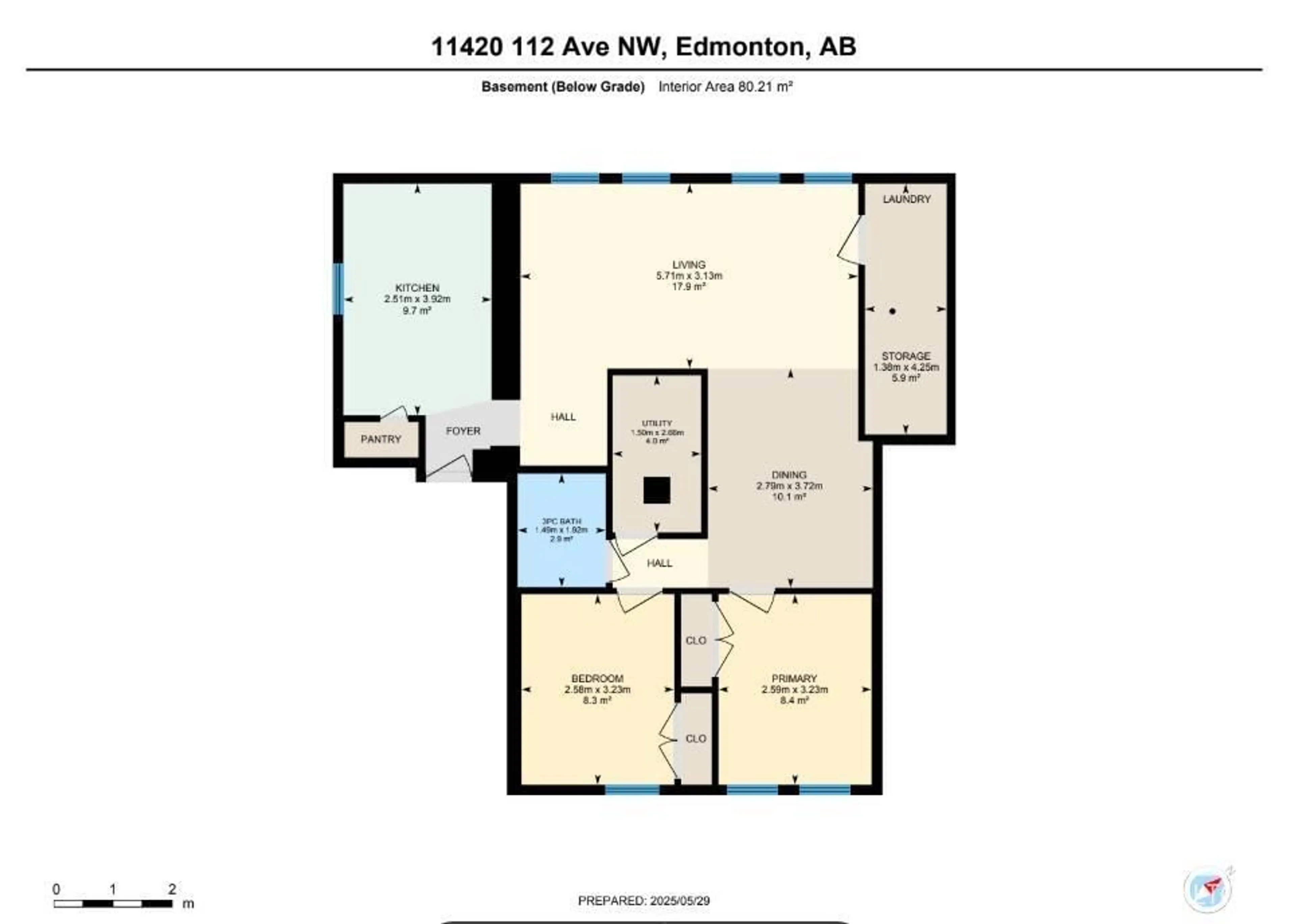 Floor plan for NW - 11420 112 AV, Edmonton Alberta T5G0H6