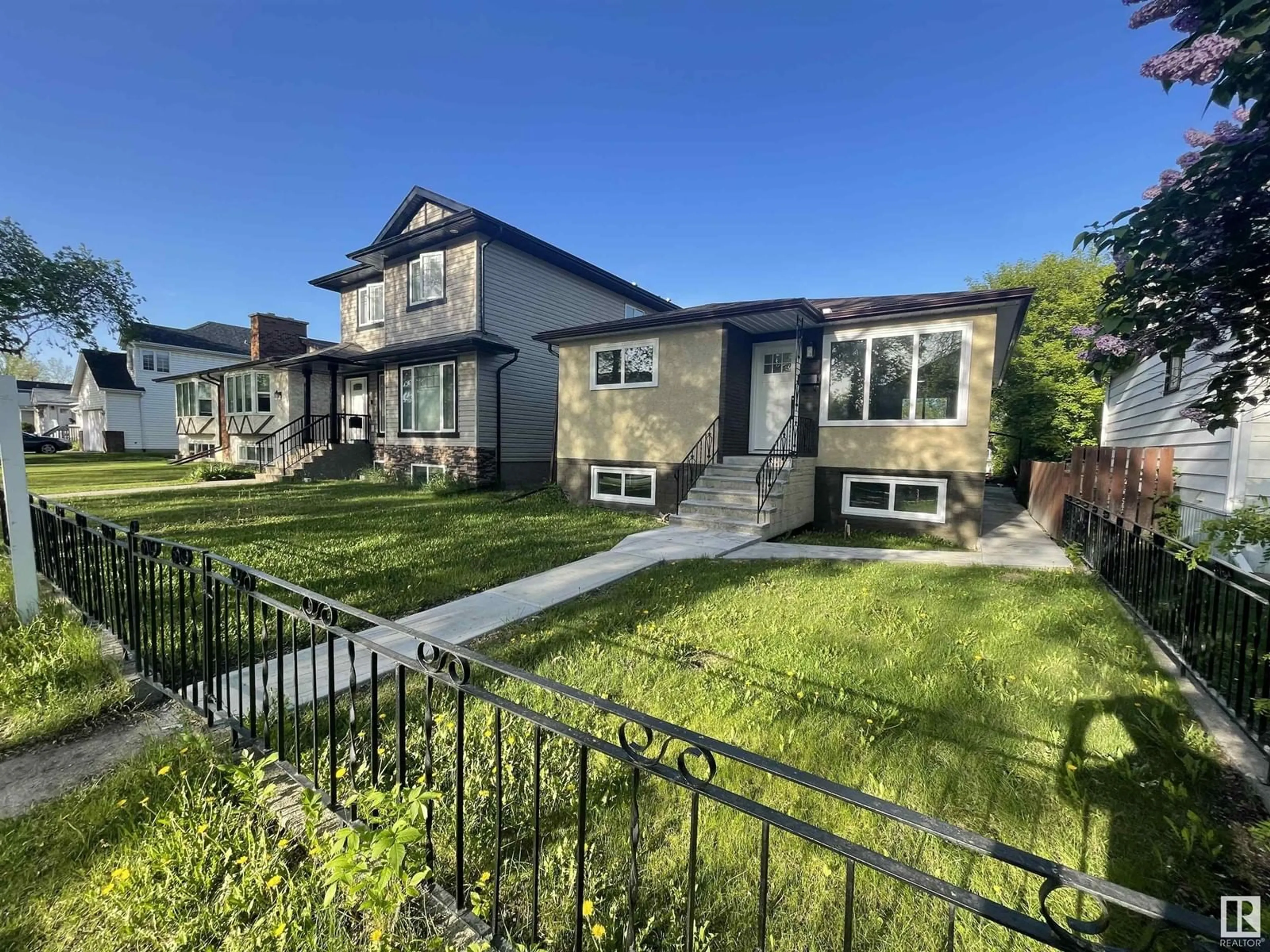 A pic from outside/outdoor area/front of a property/back of a property/a pic from drone, street for 12307 85 ST, Edmonton Alberta T5B3H1