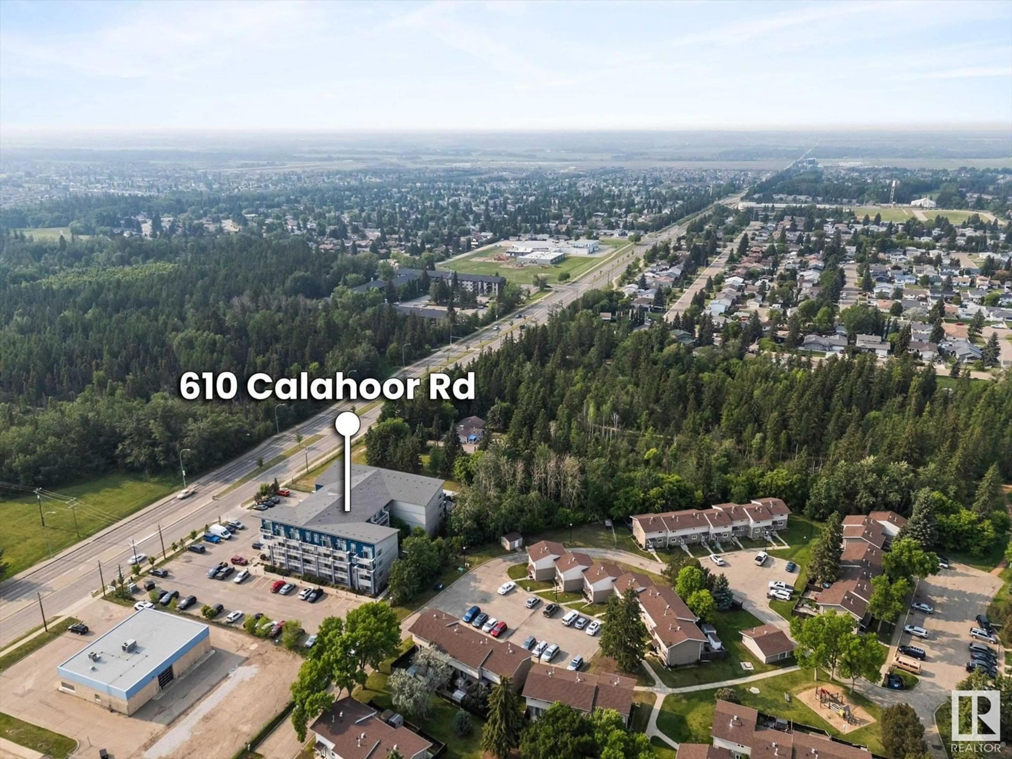A pic from outside/outdoor area/front of a property/back of a property/a pic from drone, unknown for #214 - 610 CALAHOO RD, Spruce Grove Alberta T7X1R1