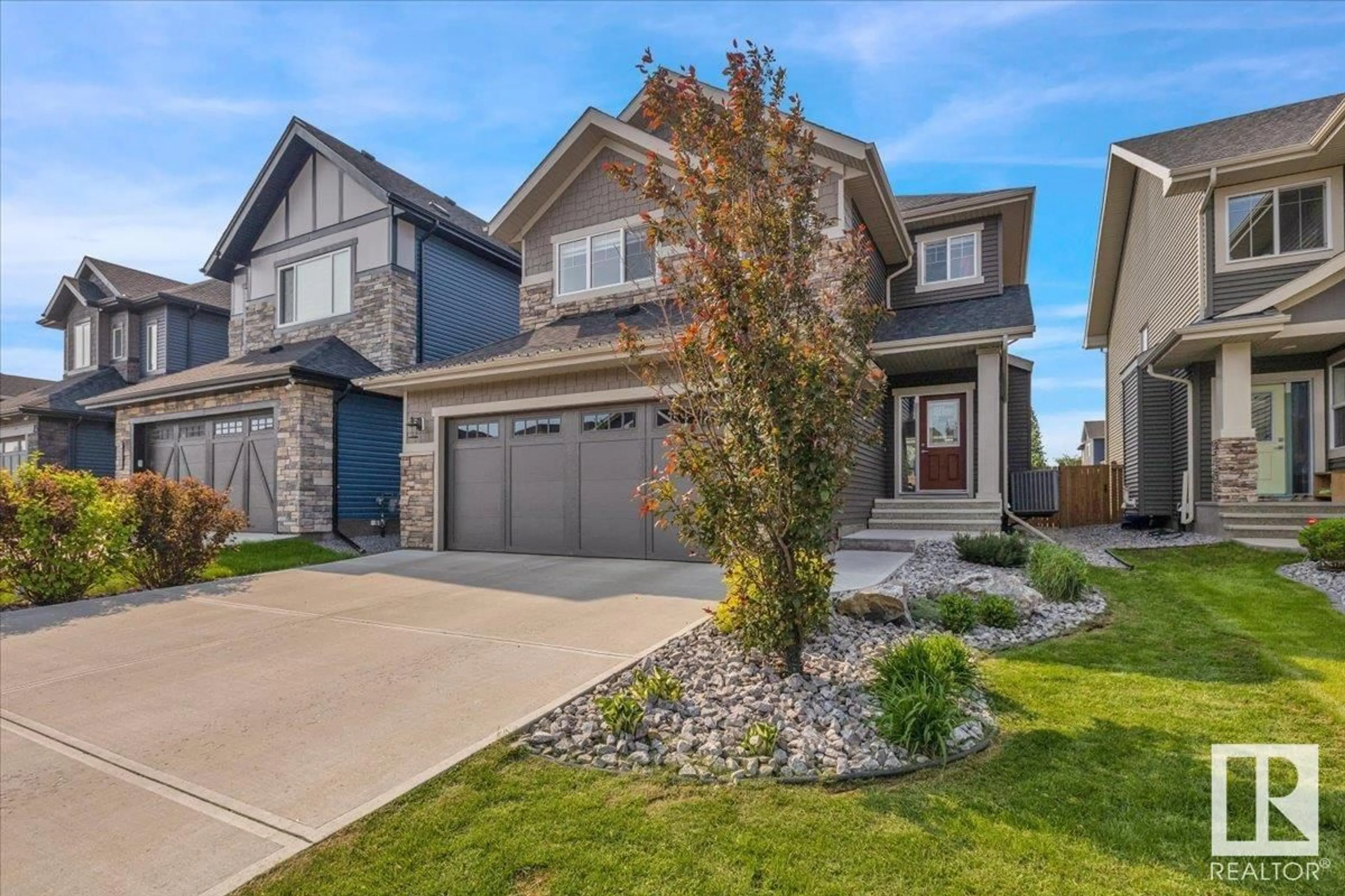 Home with brick exterior material, street for SW - 5736 KEEPING CR, Edmonton Alberta T6W4K4