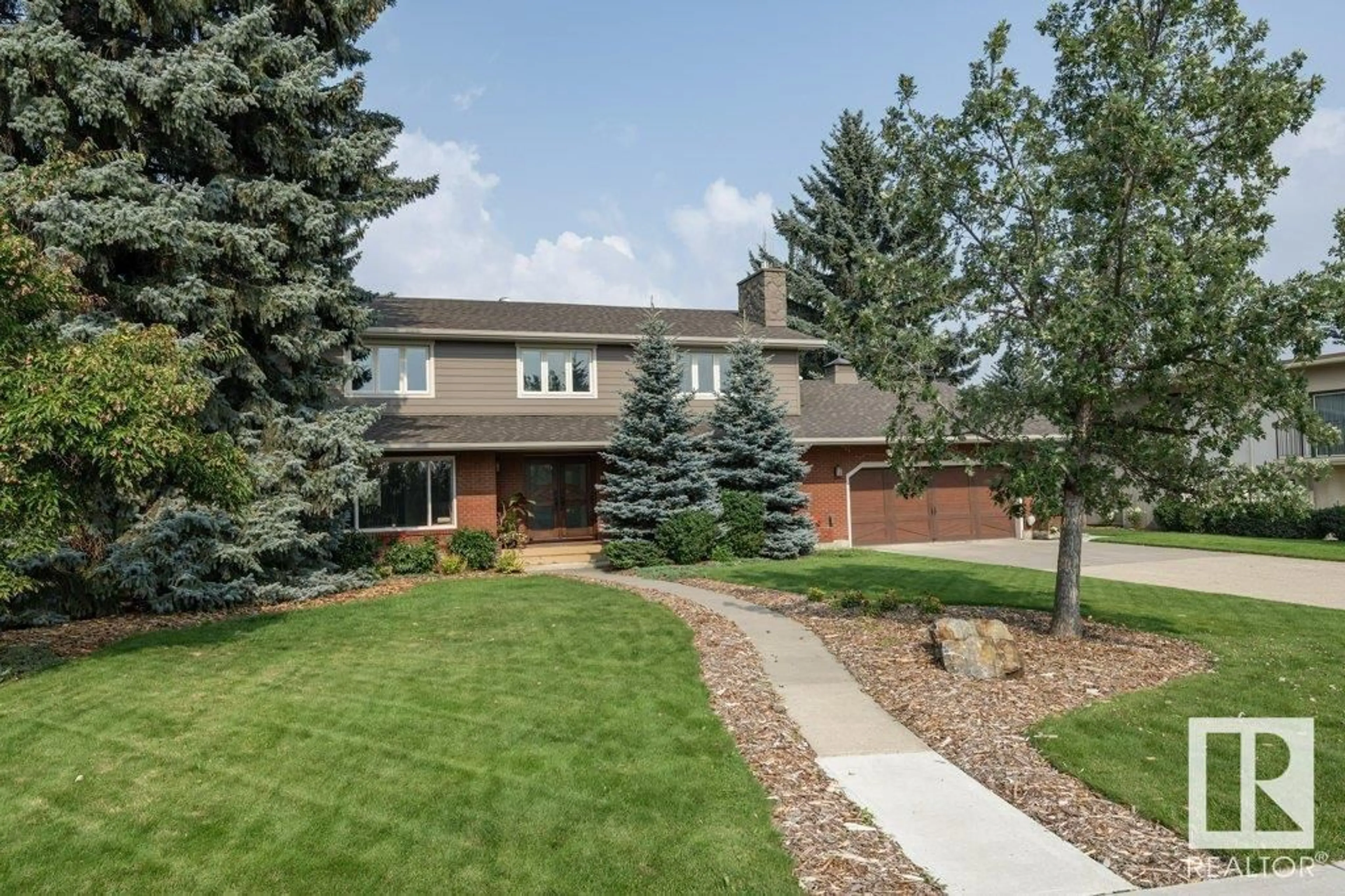 Home with brick exterior material, unknown for 5135 LANSDOWNE DR, Edmonton Alberta T6H4L1