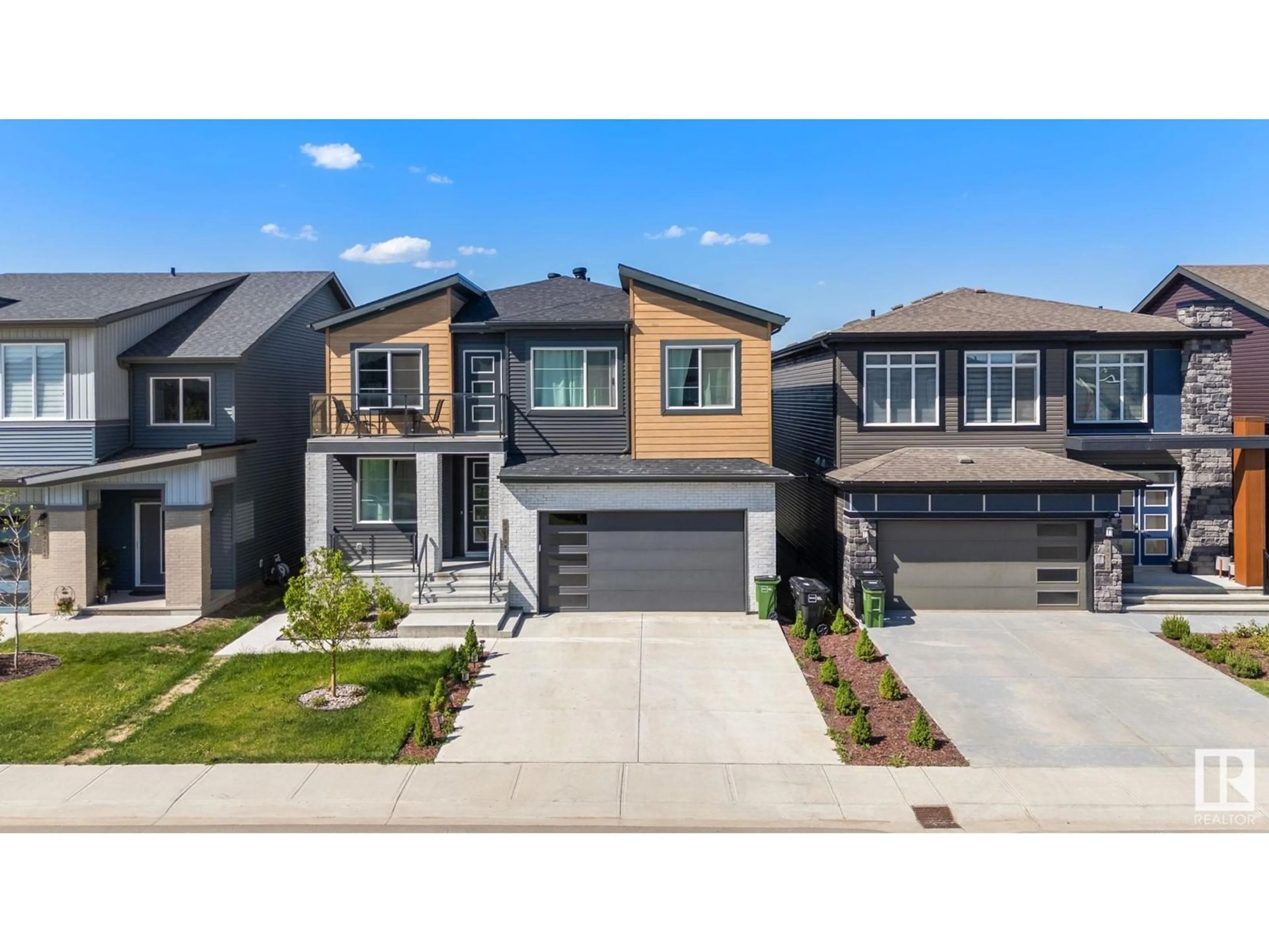 Home with brick exterior material, street for SW - 6474 KING WD, Edmonton Alberta T6W1A5