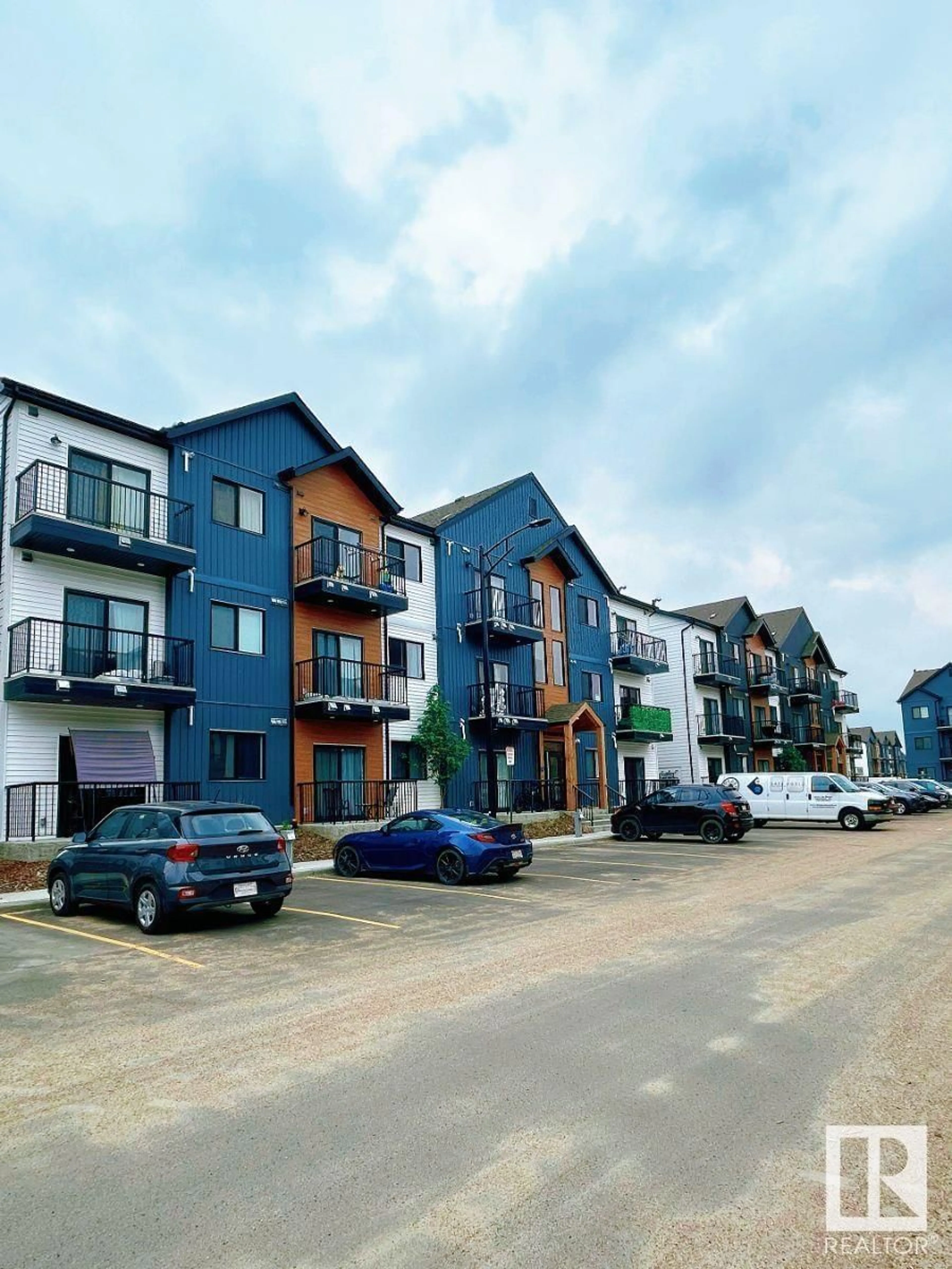 A pic from outside/outdoor area/front of a property/back of a property/a pic from drone, street for #202 - 860 SECORD BV, Edmonton Alberta T5T7R9