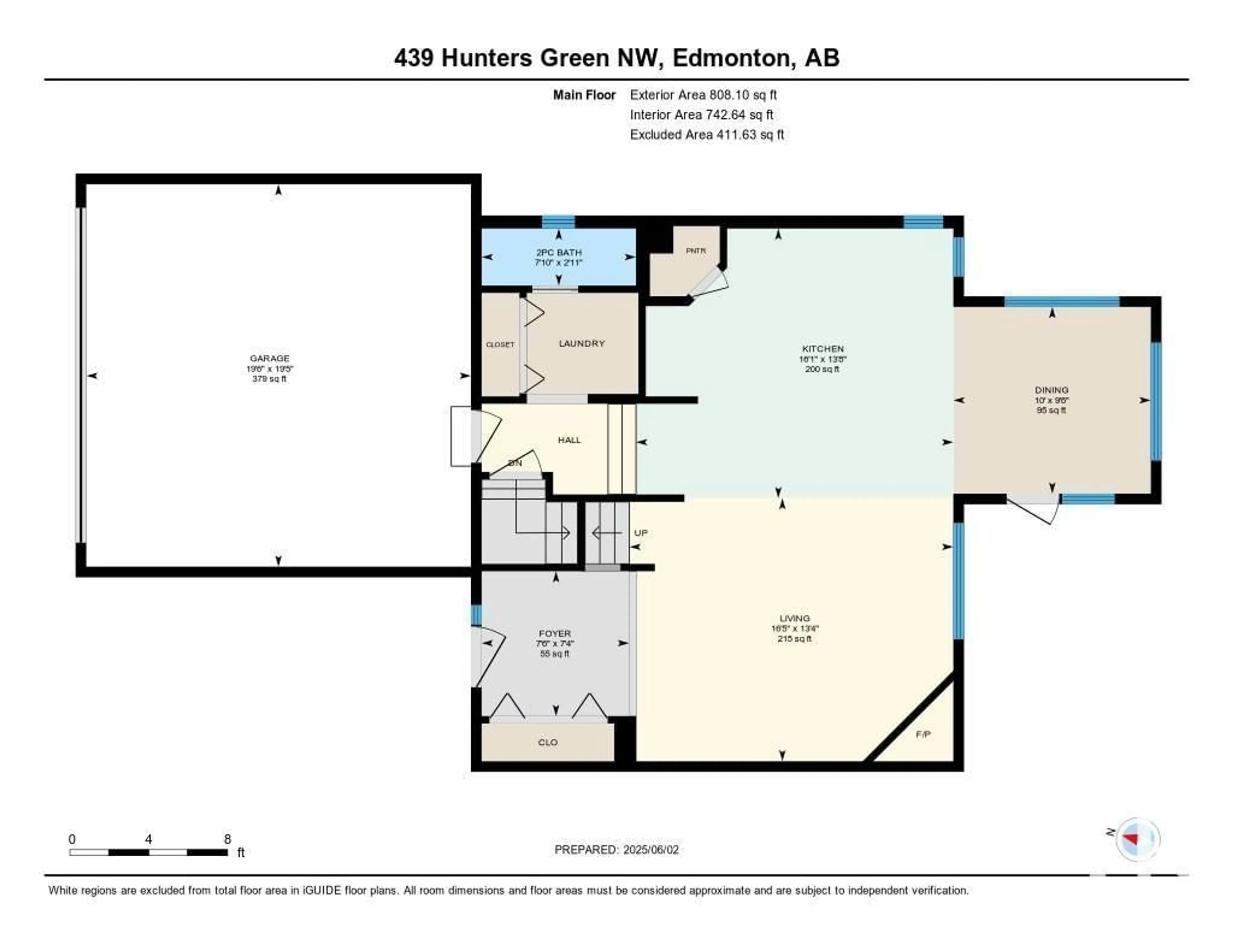 Floor plan for 439 HUNTERS GREEN GR, Edmonton Alberta T6R3C1