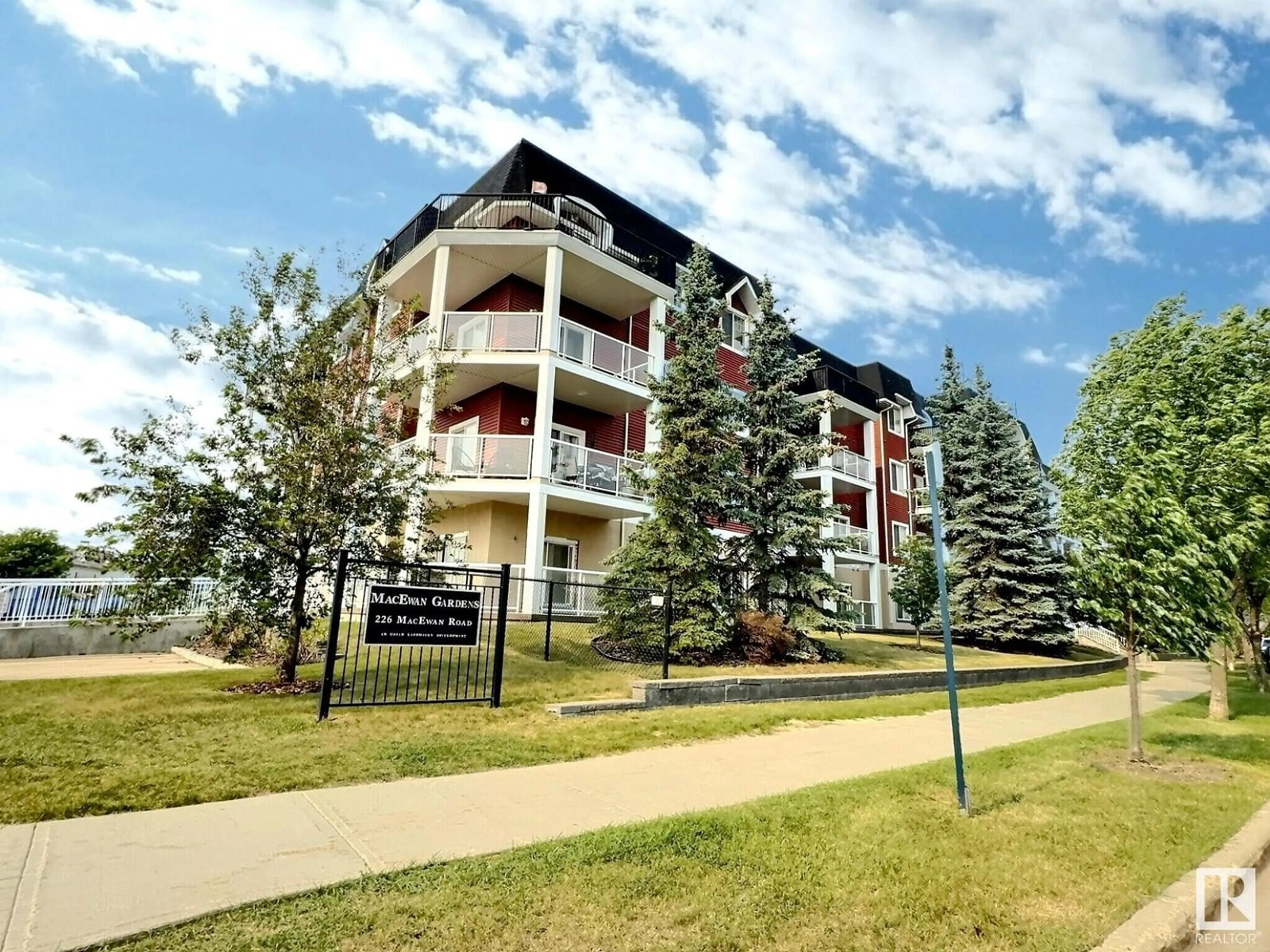 A pic from outside/outdoor area/front of a property/back of a property/a pic from drone, unknown for #319 - 226 MACEWAN RD, Edmonton Alberta T6W0L5
