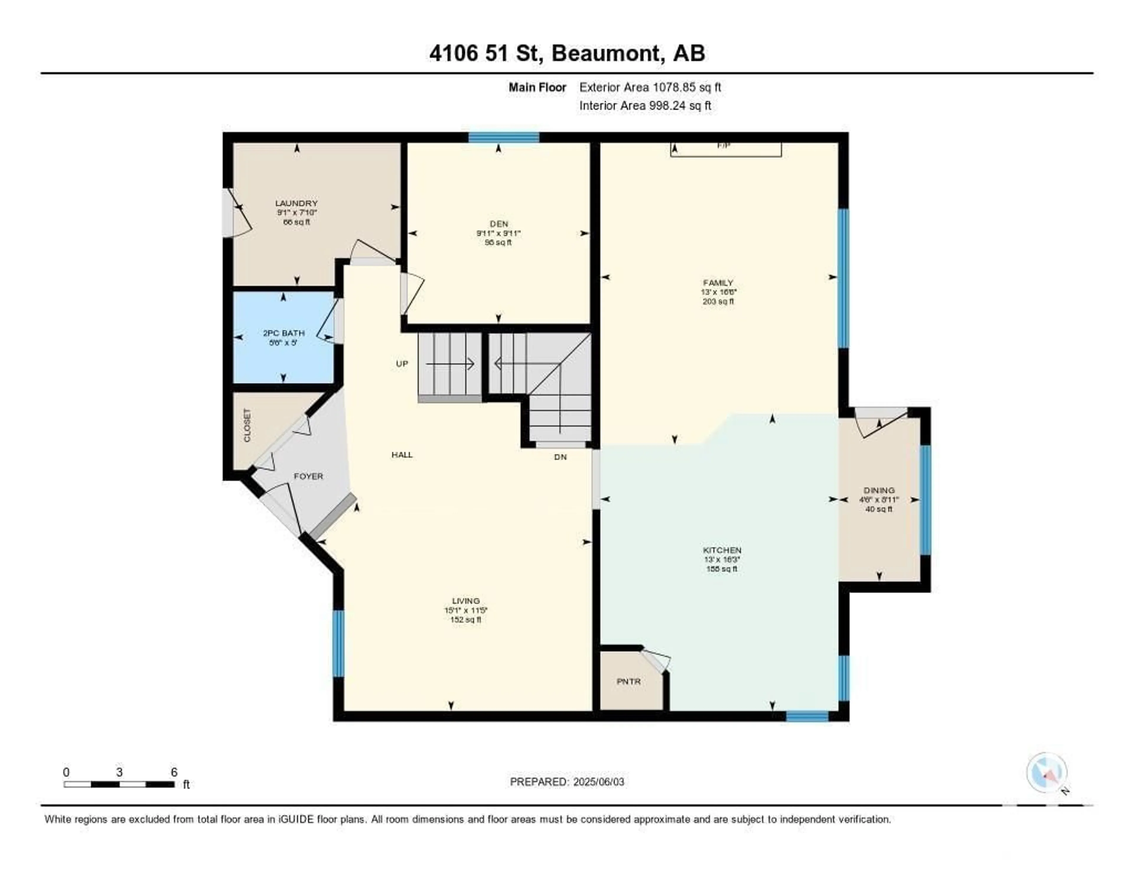 Floor plan for 4106 51 ST, Beaumont Alberta T4X1N6