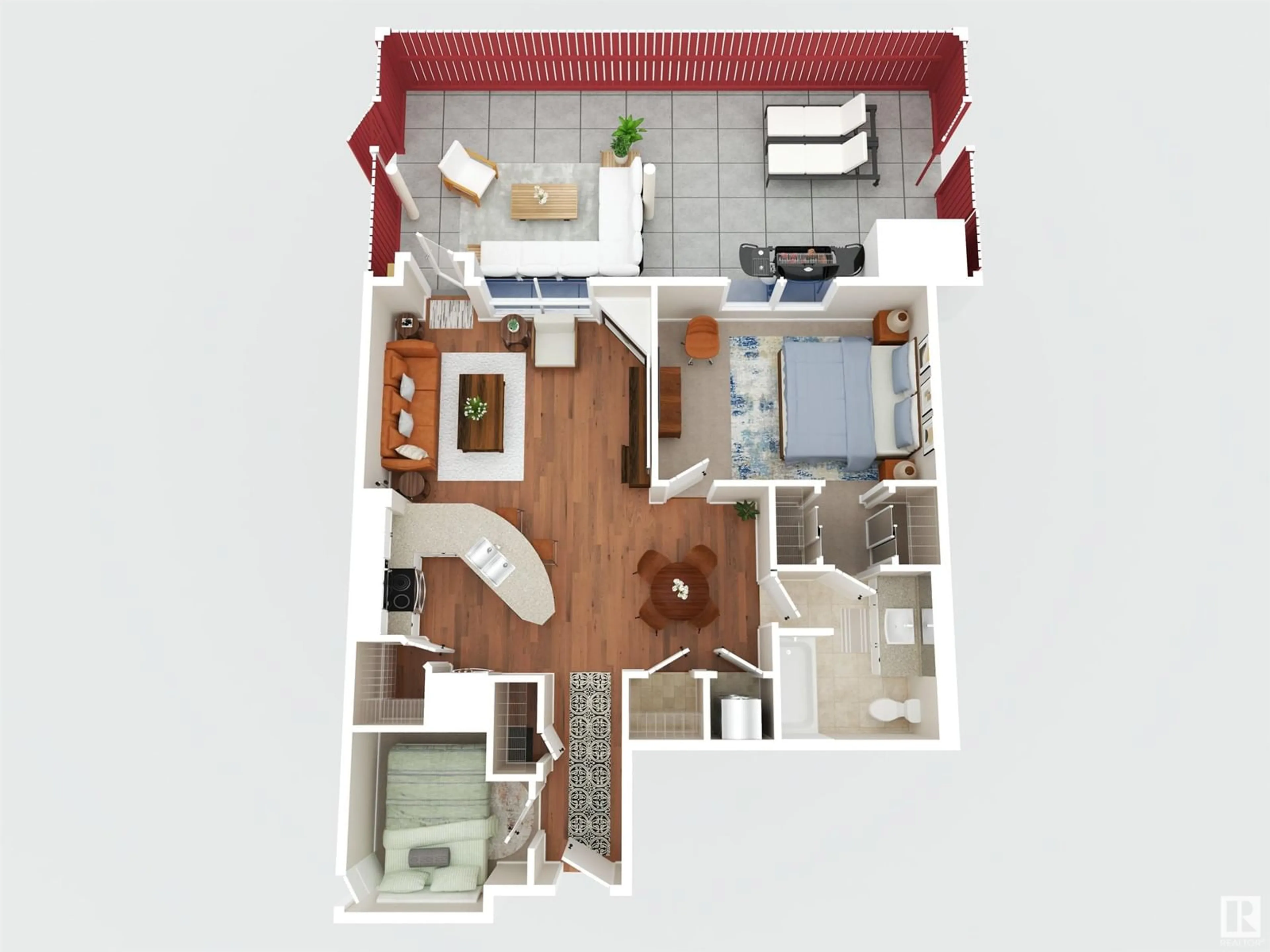 Floor plan for #103 - 10232 115 ST, Edmonton Alberta T5K1T8