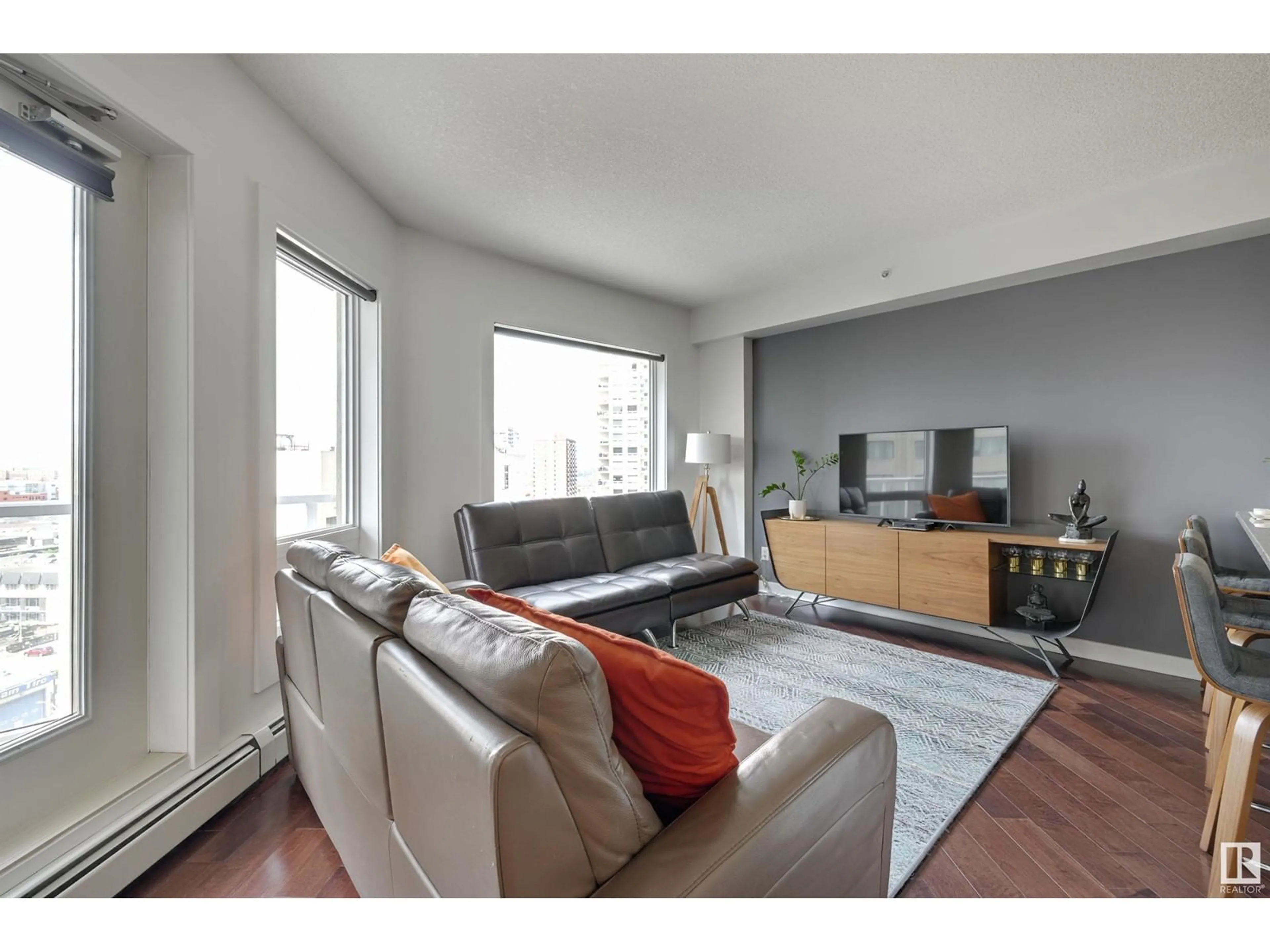 Living room with furniture, unknown for 1106 - 10152 104 ST NW, Edmonton Alberta T5J1A7