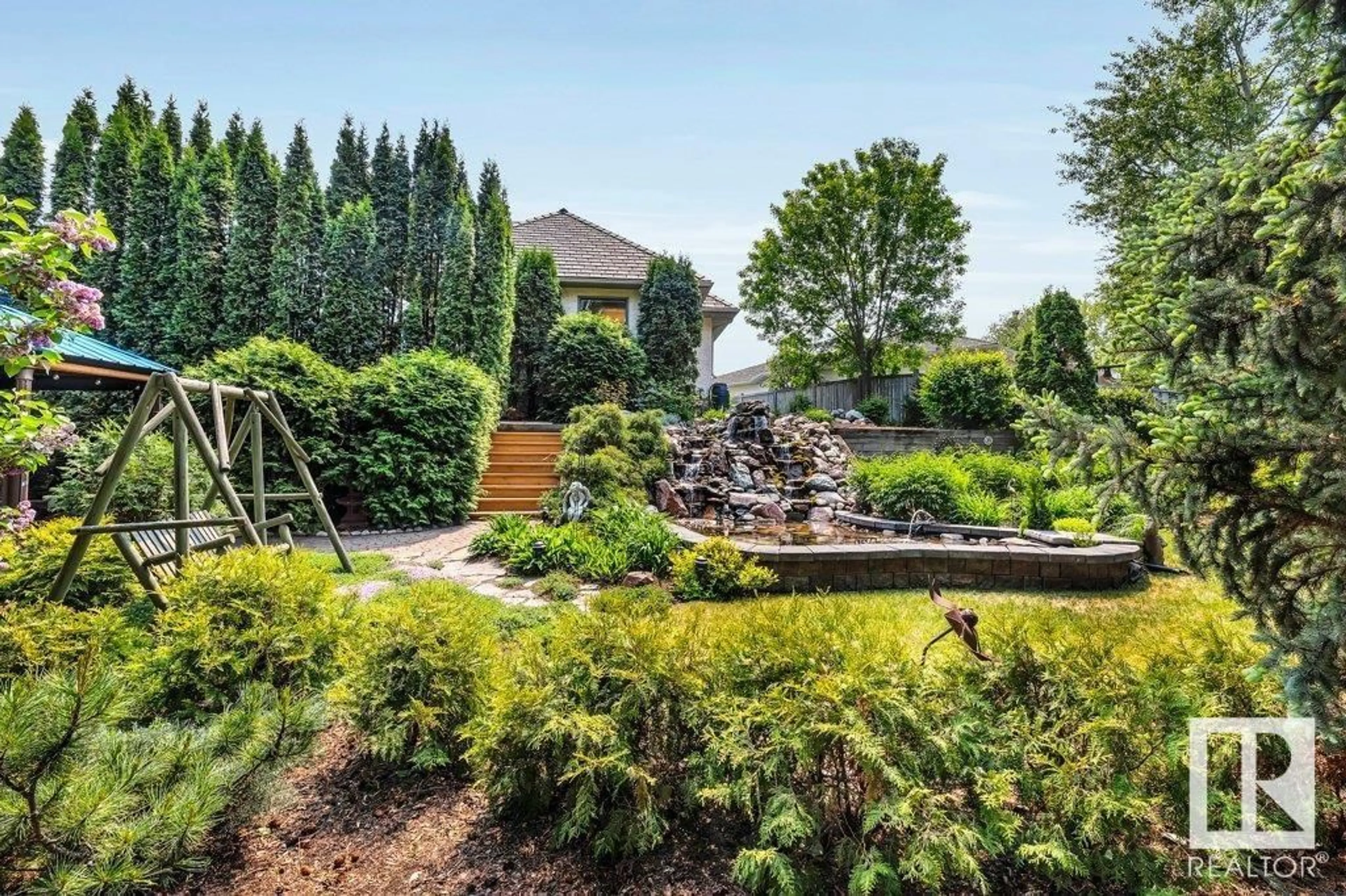 Patio, water/lake/river/ocean view for 40 NOTTINGHAM CR, Sherwood Park Alberta T8A5L5