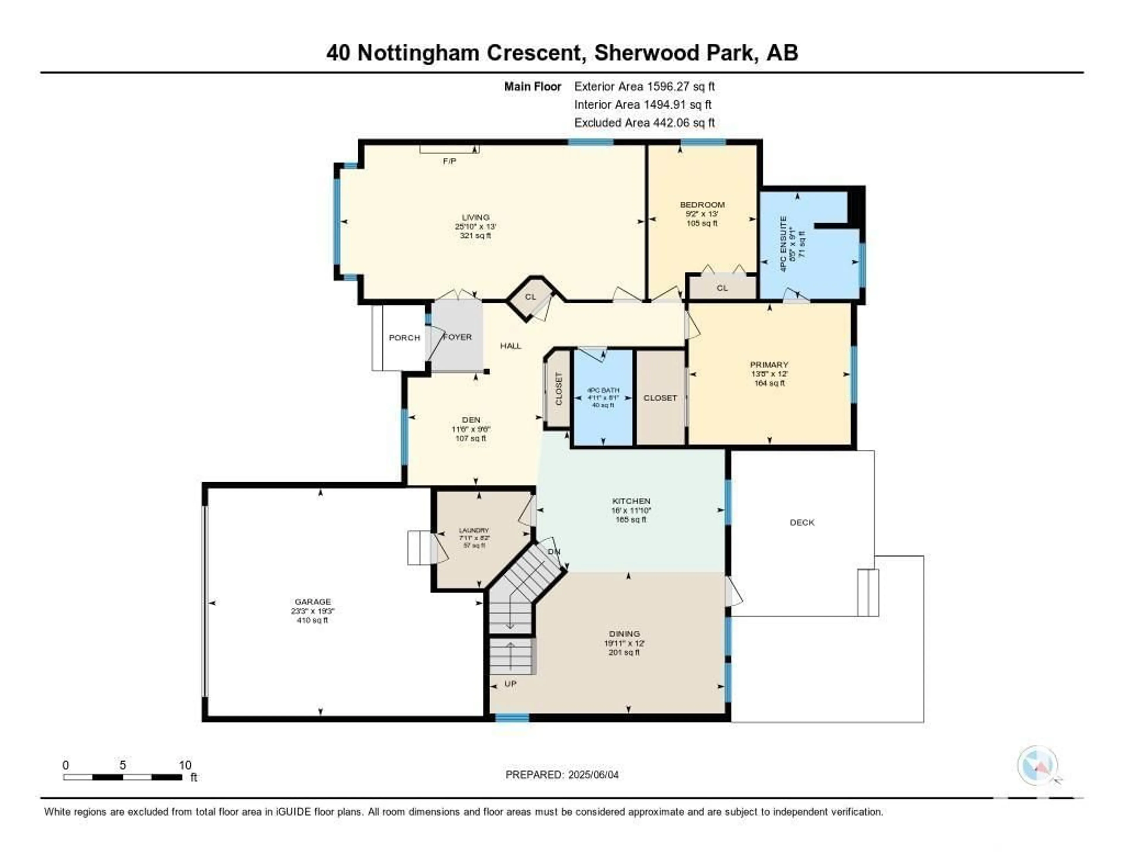 Floor plan for 40 NOTTINGHAM CR, Sherwood Park Alberta T8A5L5