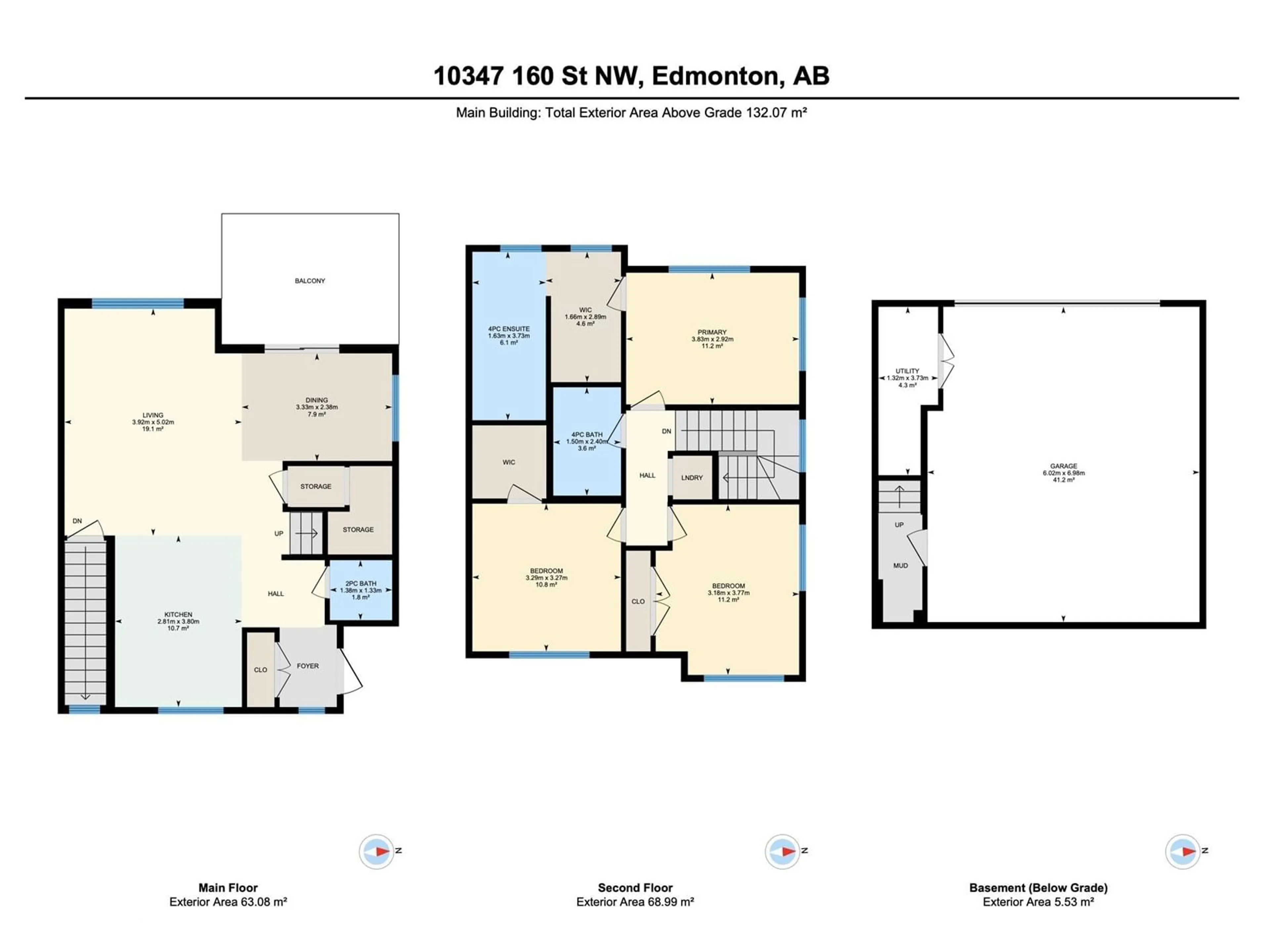 Floor plan for NW - 10347 160 ST, Edmonton Alberta T5P3G2