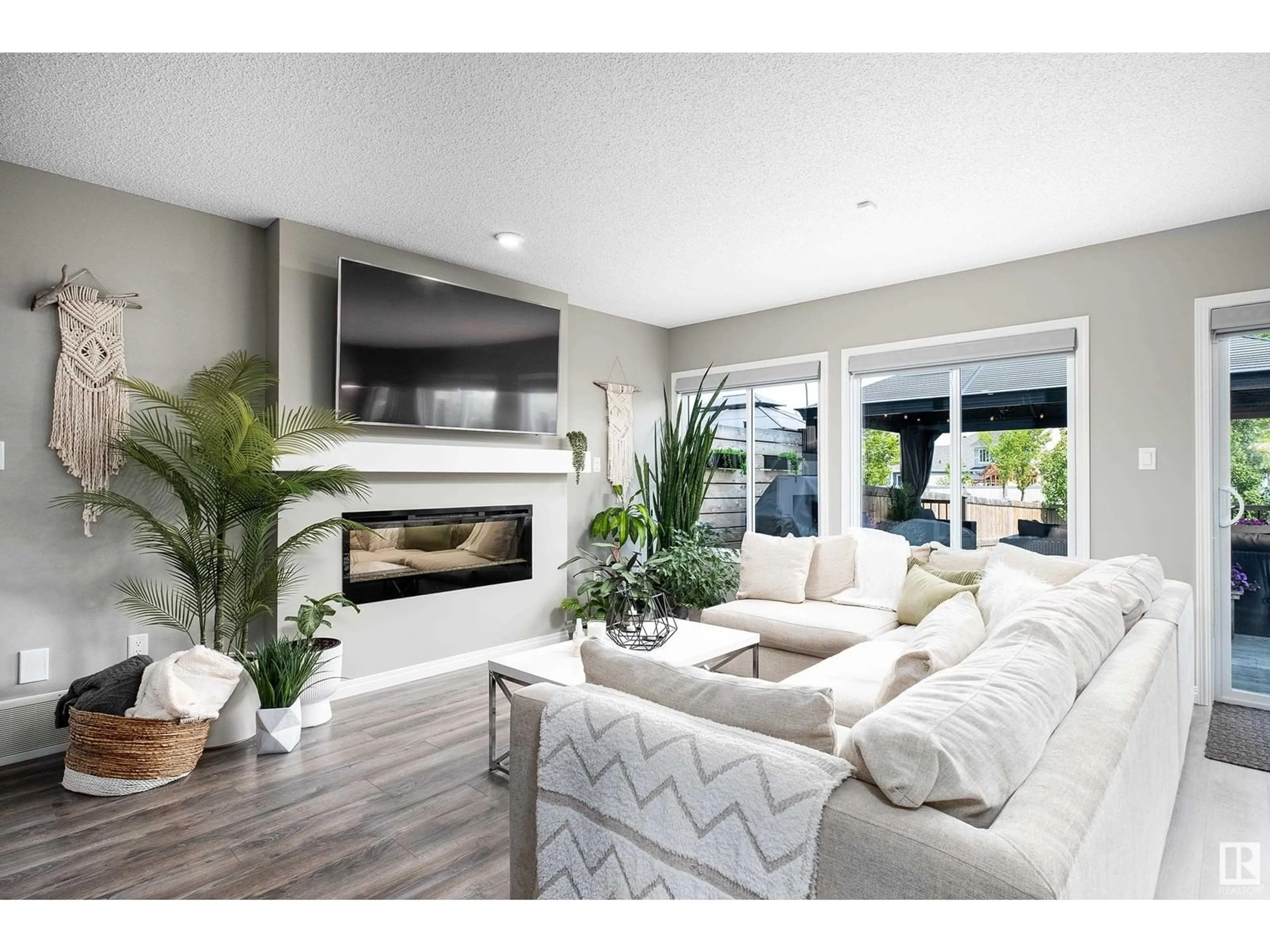 Living room with furniture, unknown for SW - 5443 CRABAPPLE LO, Edmonton Alberta T6X1S5