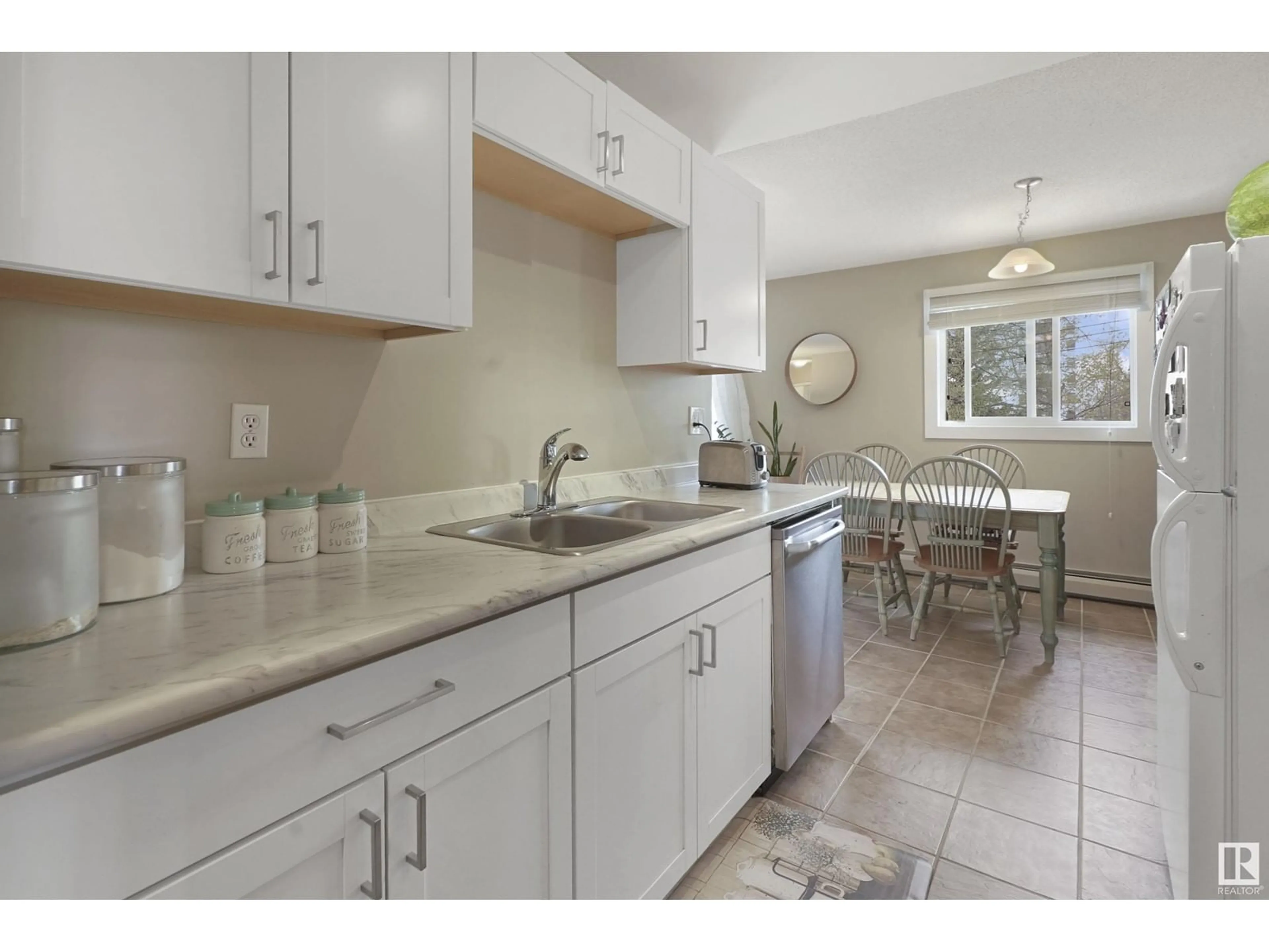 Standard kitchen, ceramic/tile floor for #406 - 10732 86 AV, Edmonton Alberta T6E2M9