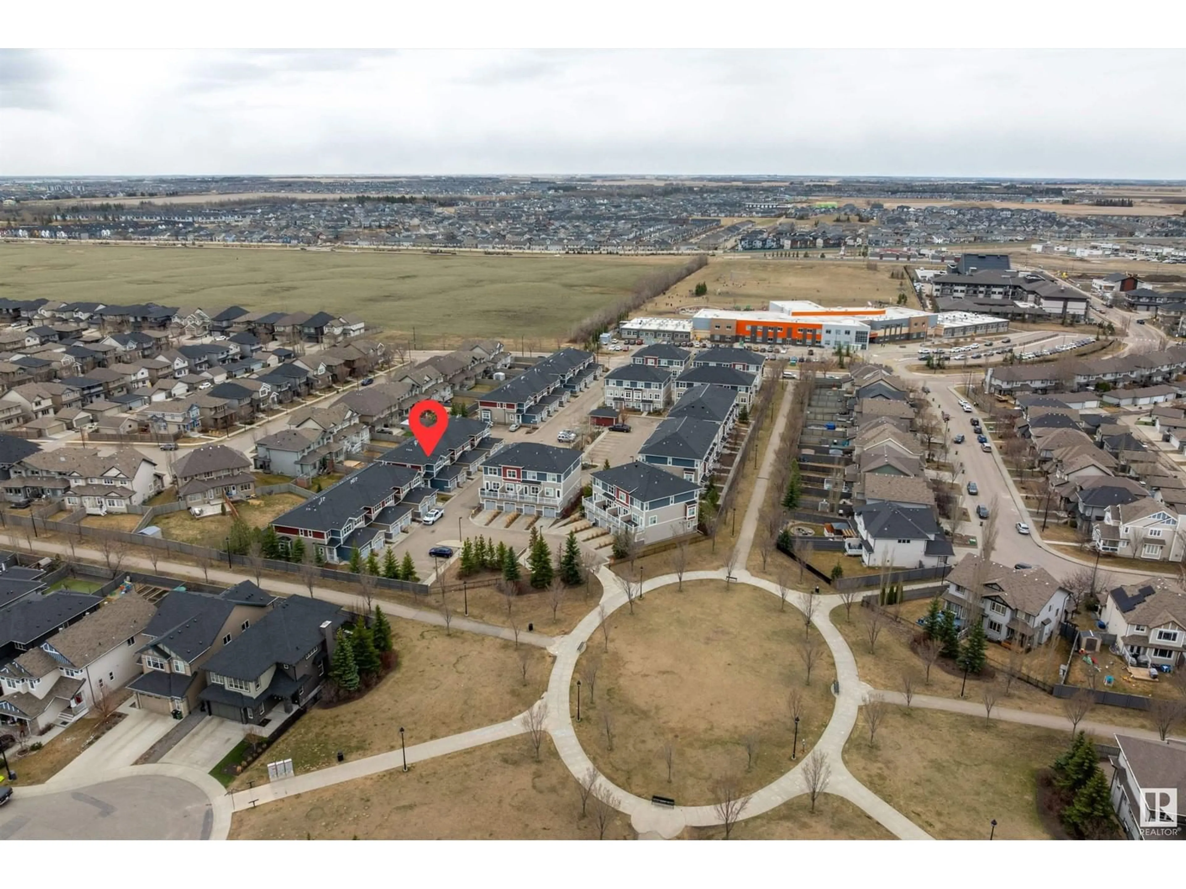 A pic from outside/outdoor area/front of a property/back of a property/a pic from drone, unknown for 3710 ALLAN DR, Edmonton Alberta T6W2C4