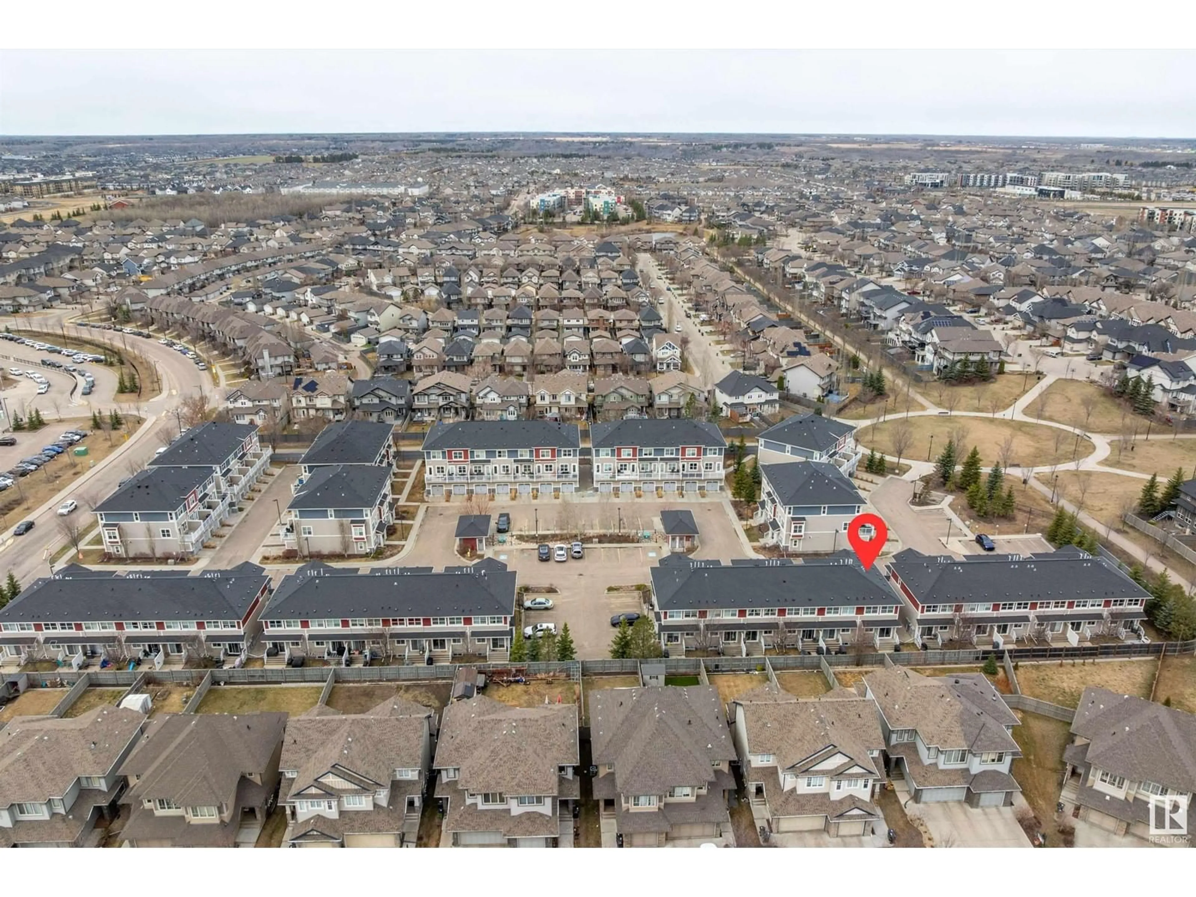 A pic from outside/outdoor area/front of a property/back of a property/a pic from drone, street for 3710 ALLAN DR, Edmonton Alberta T6W2C4