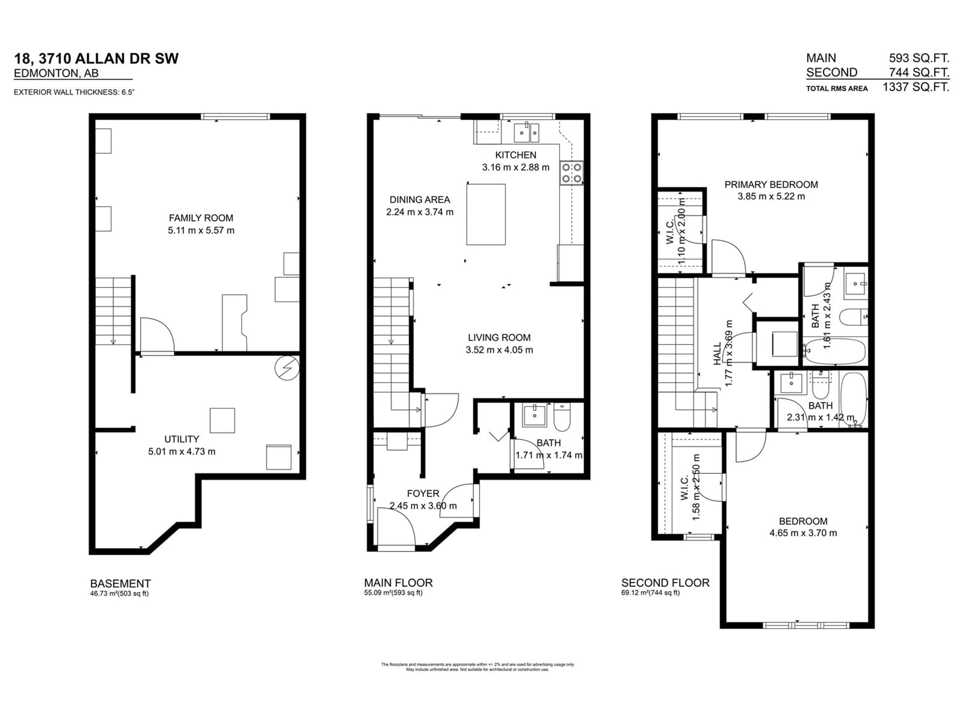 Floor plan for 3710 ALLAN DR, Edmonton Alberta T6W2C4