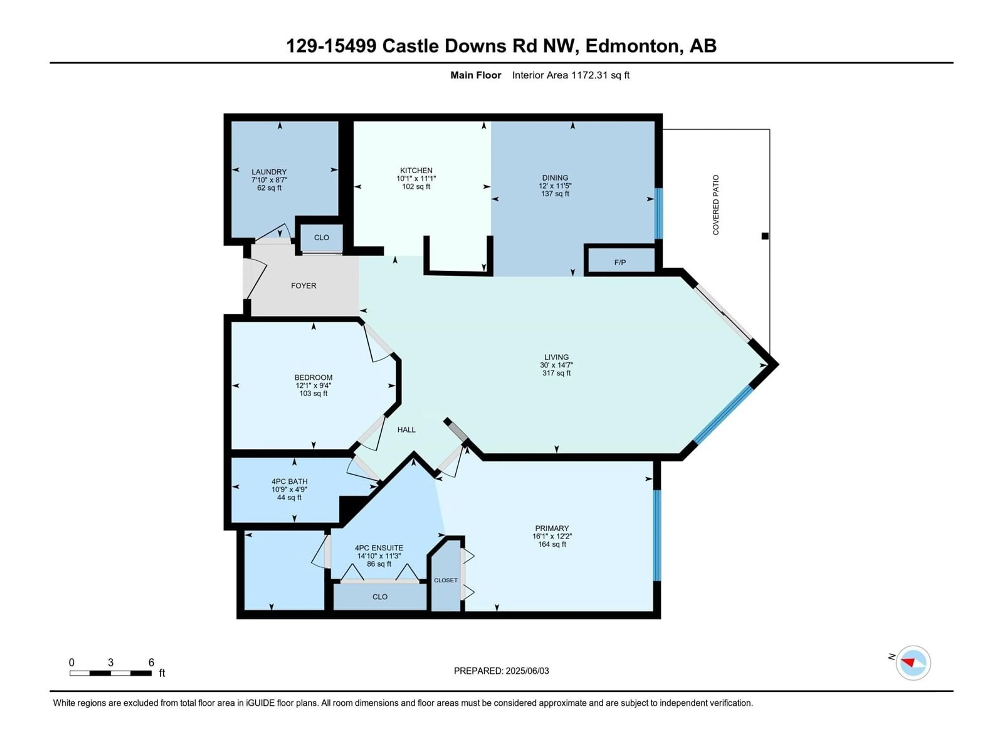 Floor plan for 15499 - 129 CASTLE DOWNS RD NW, Edmonton Alberta T5X5Y3