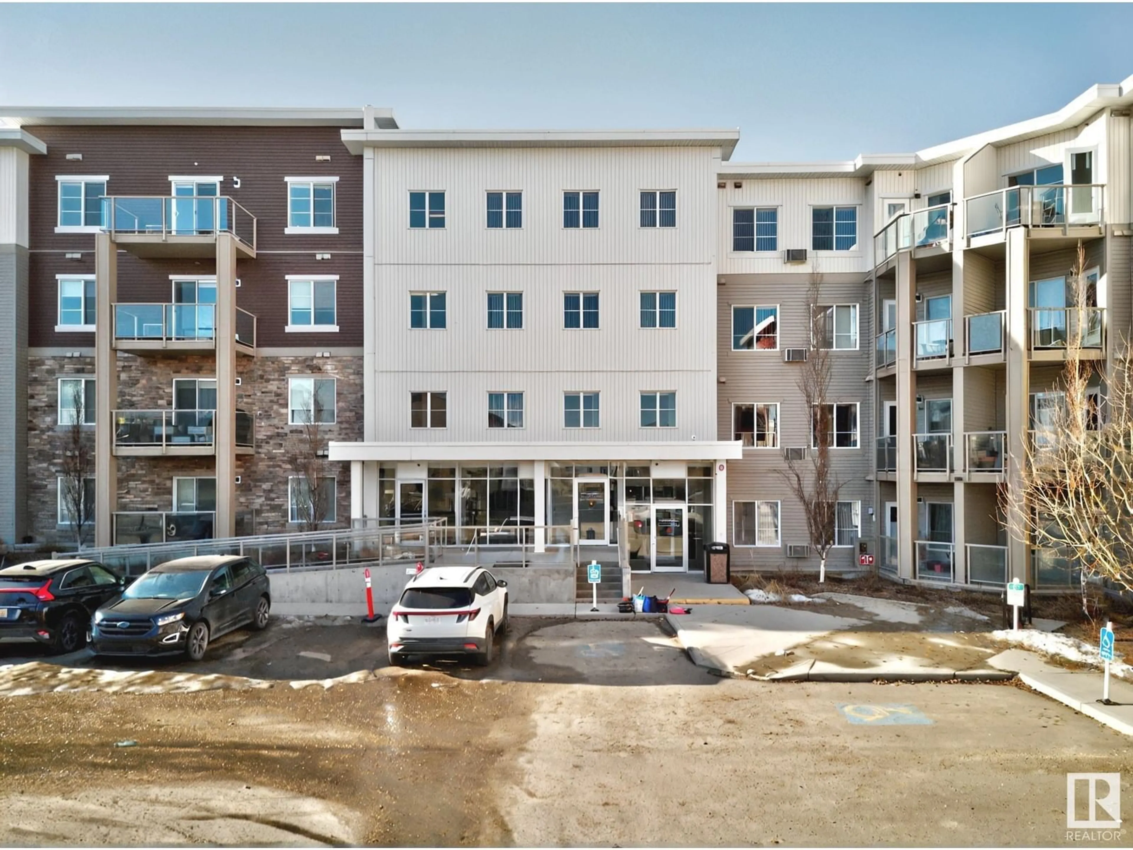 A pic from outside/outdoor area/front of a property/back of a property/a pic from drone, building for 812 - 404 WELSH DR, Edmonton Alberta T6X1Y7