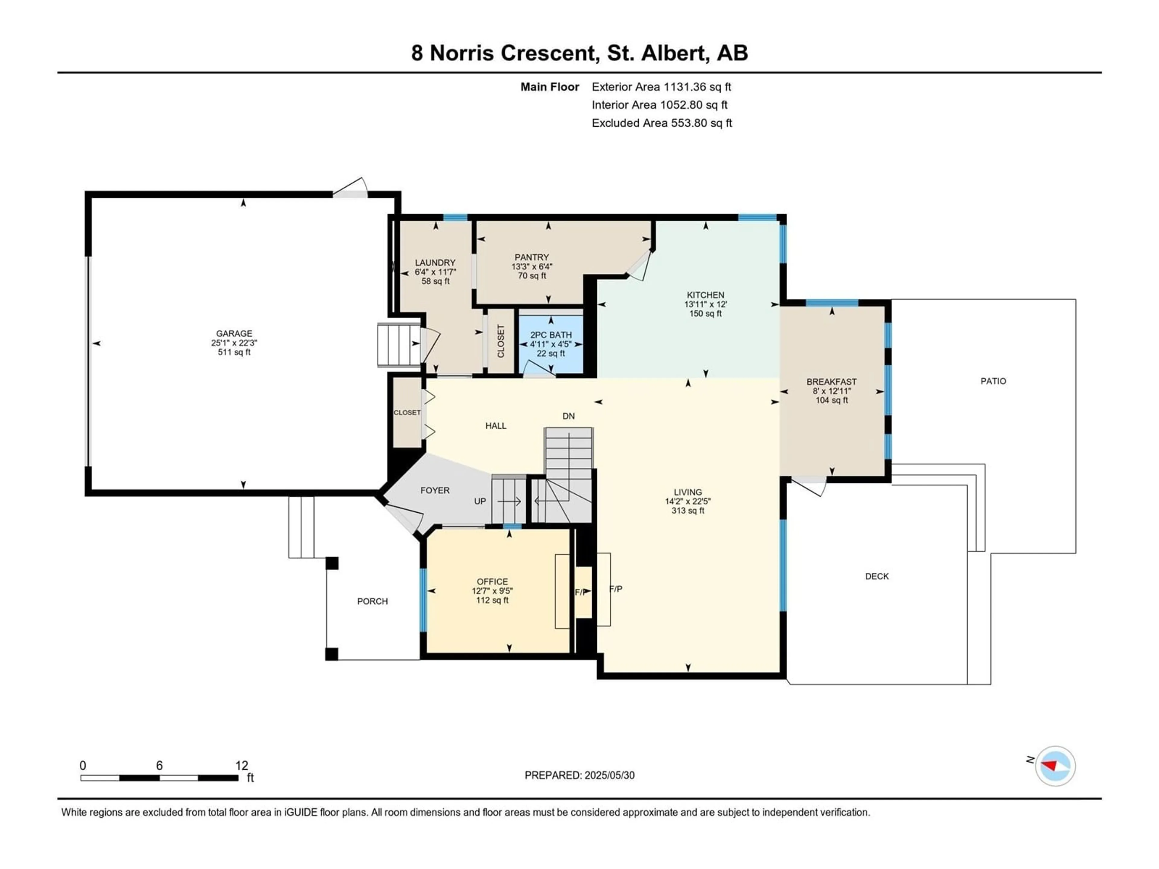 Floor plan for 8 NORRIS CR, St. Albert Alberta T8N7M1