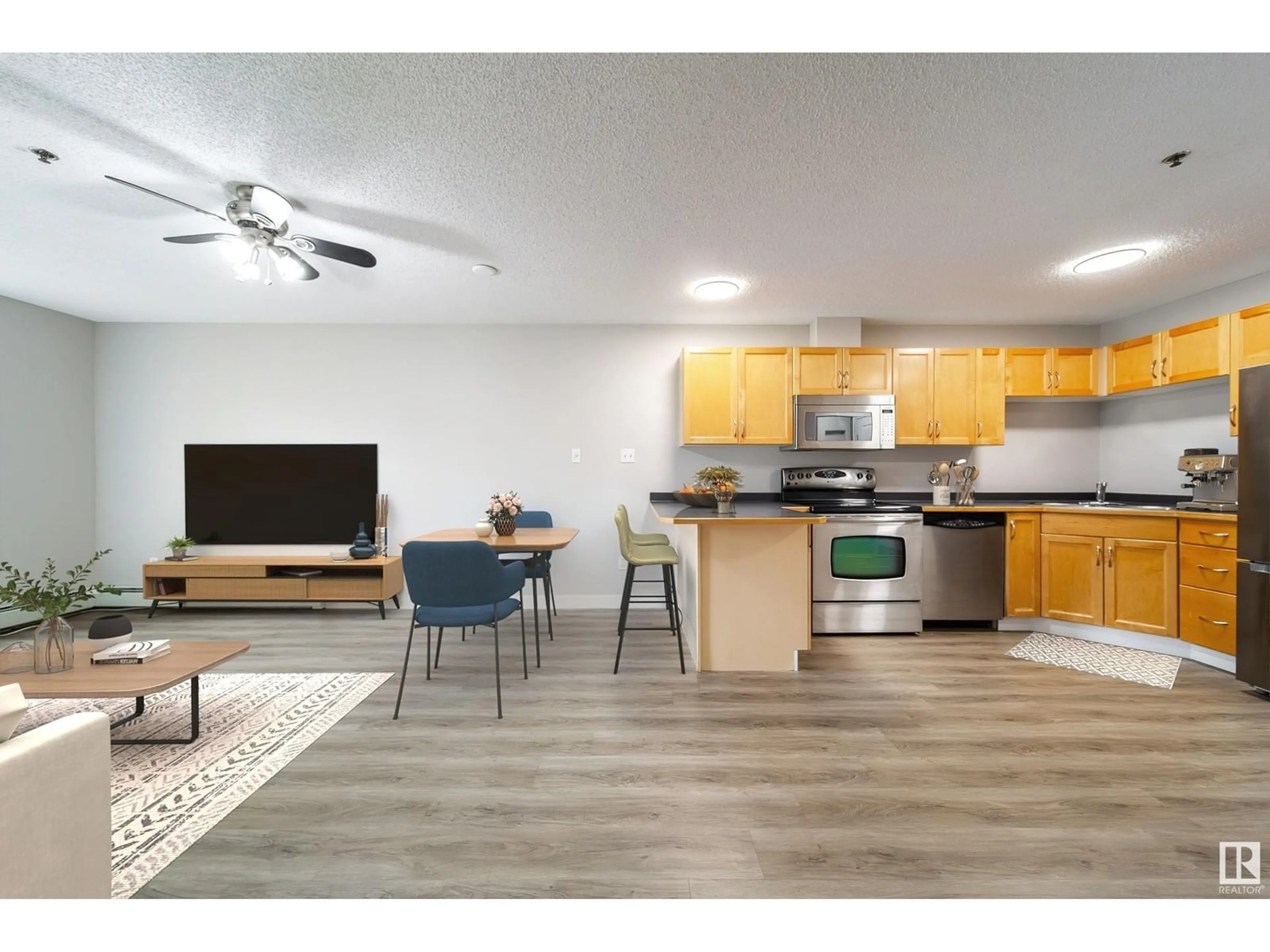 Open concept kitchen, unknown for #117 - 2305 35A AV, Edmonton Alberta T6T1Z2