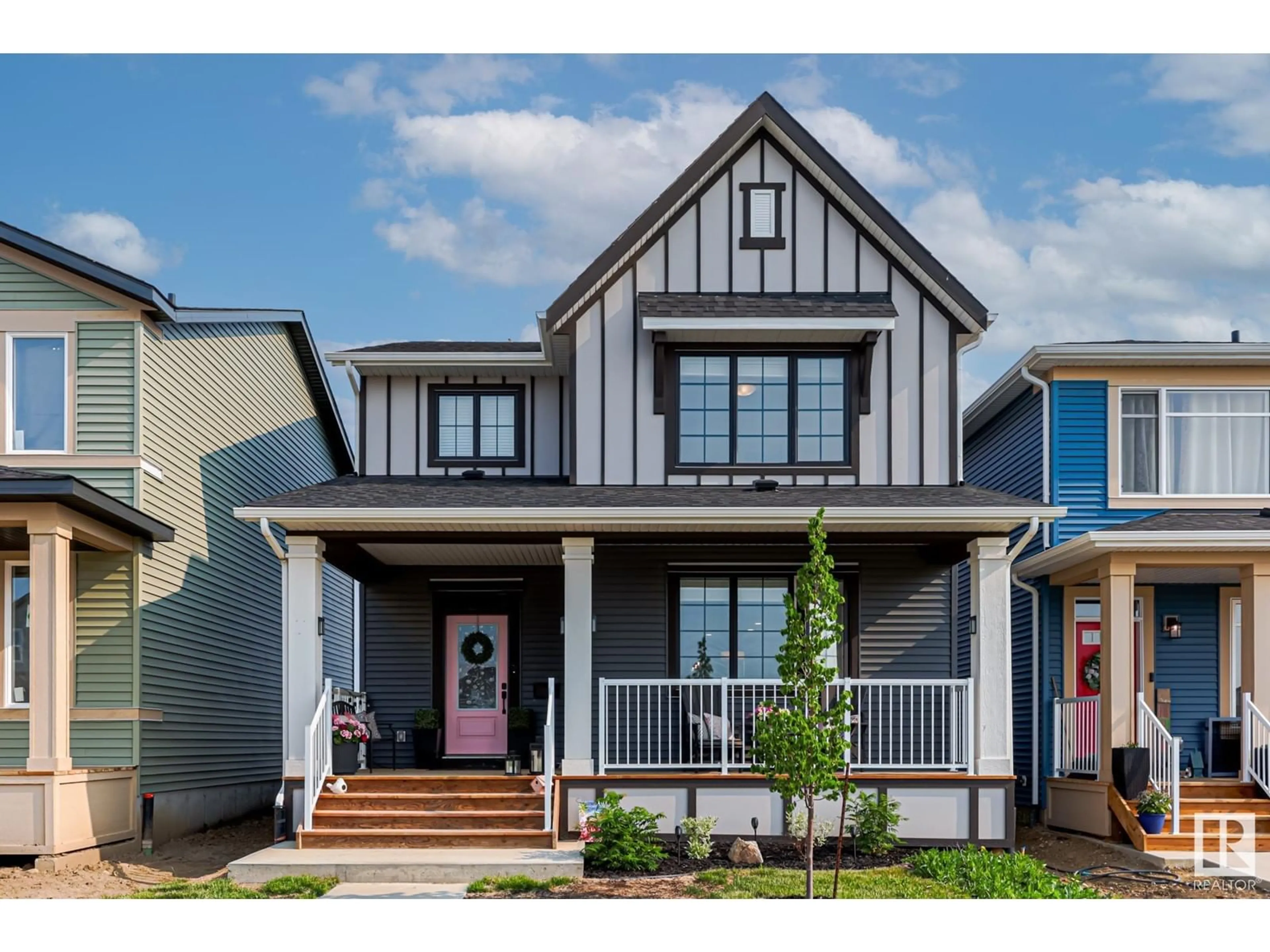 Home with vinyl exterior material, street for 7012 54 AV, Beaumont Alberta T4X2Z9