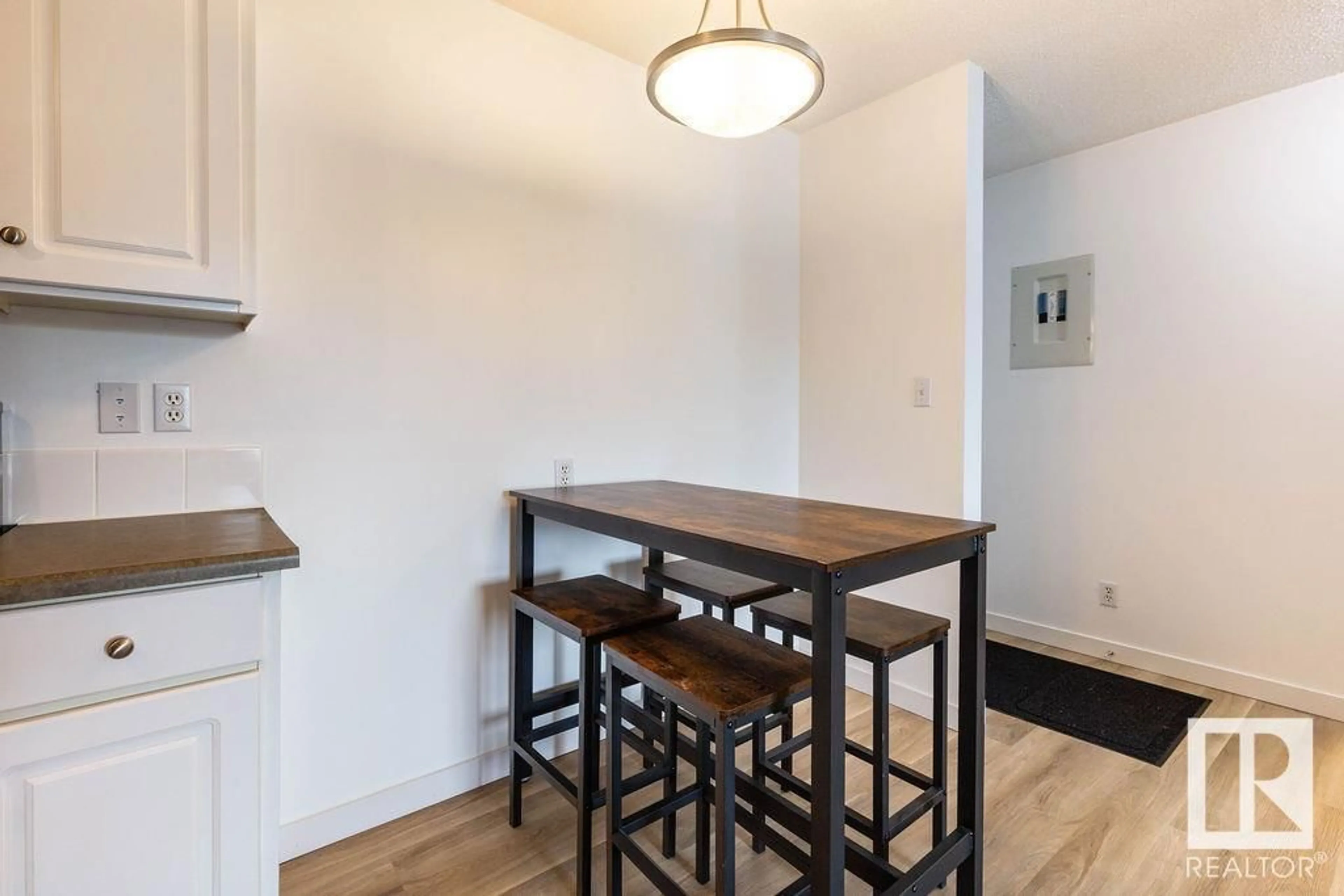 Standard kitchen, wood/laminate floor for #52 - 10208 113 ST NW, Edmonton Alberta T5K1P4