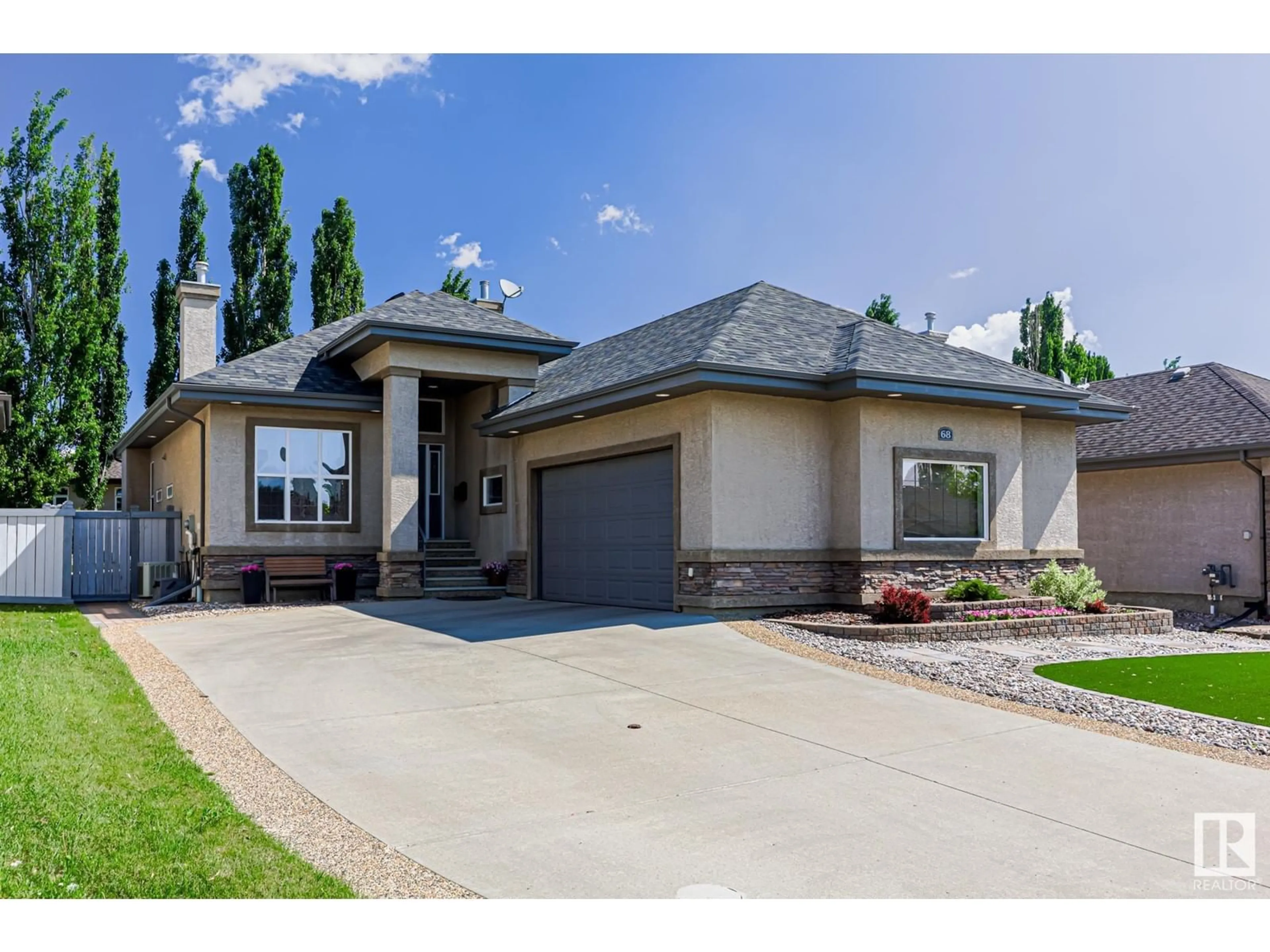 Home with brick exterior material, street for 68 LAFLEUR DR, St. Albert Alberta T8N7N1
