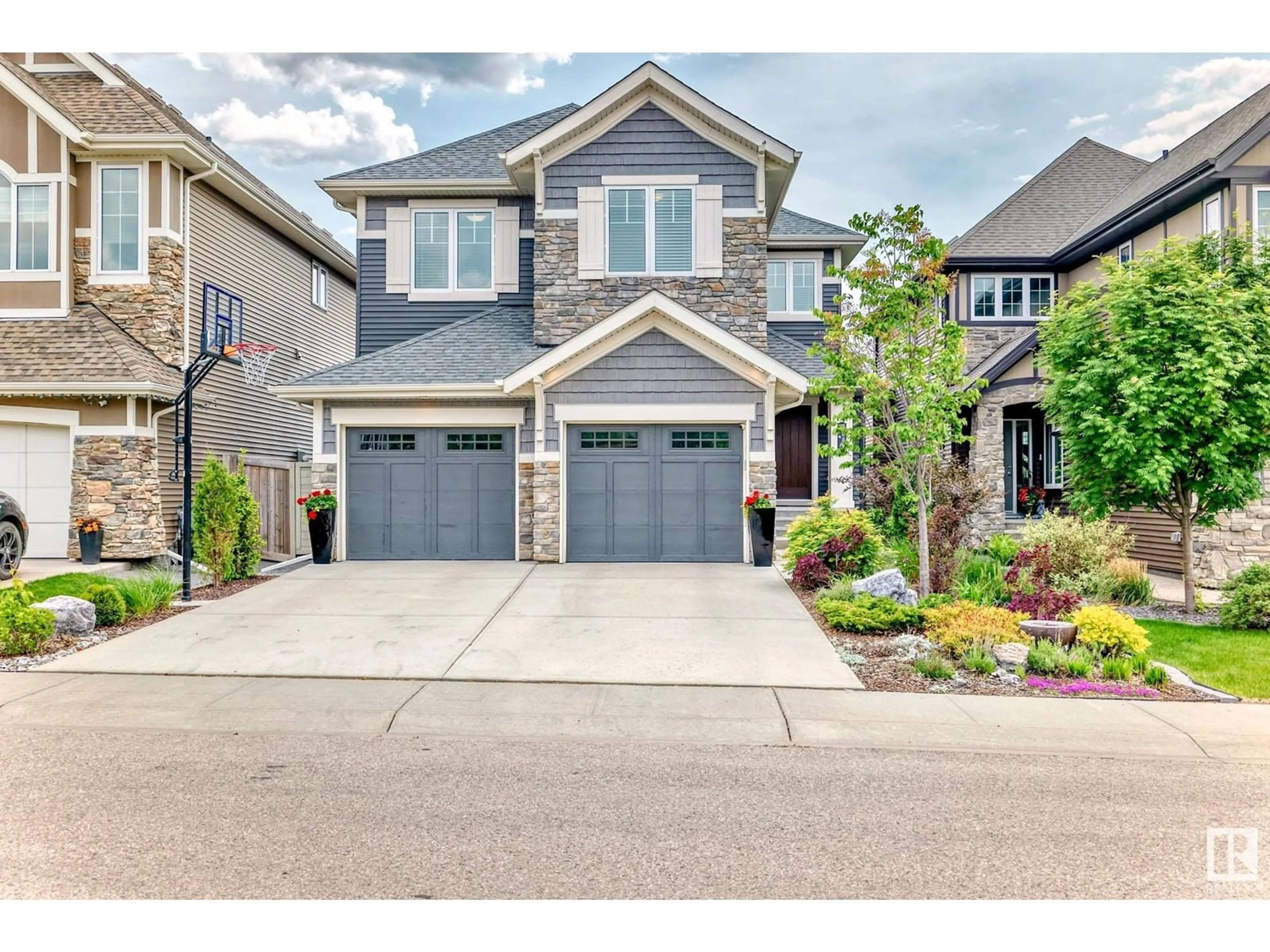 Home with brick exterior material, street for 2809 KIRKLAND BAY, Edmonton Alberta T6W3B4
