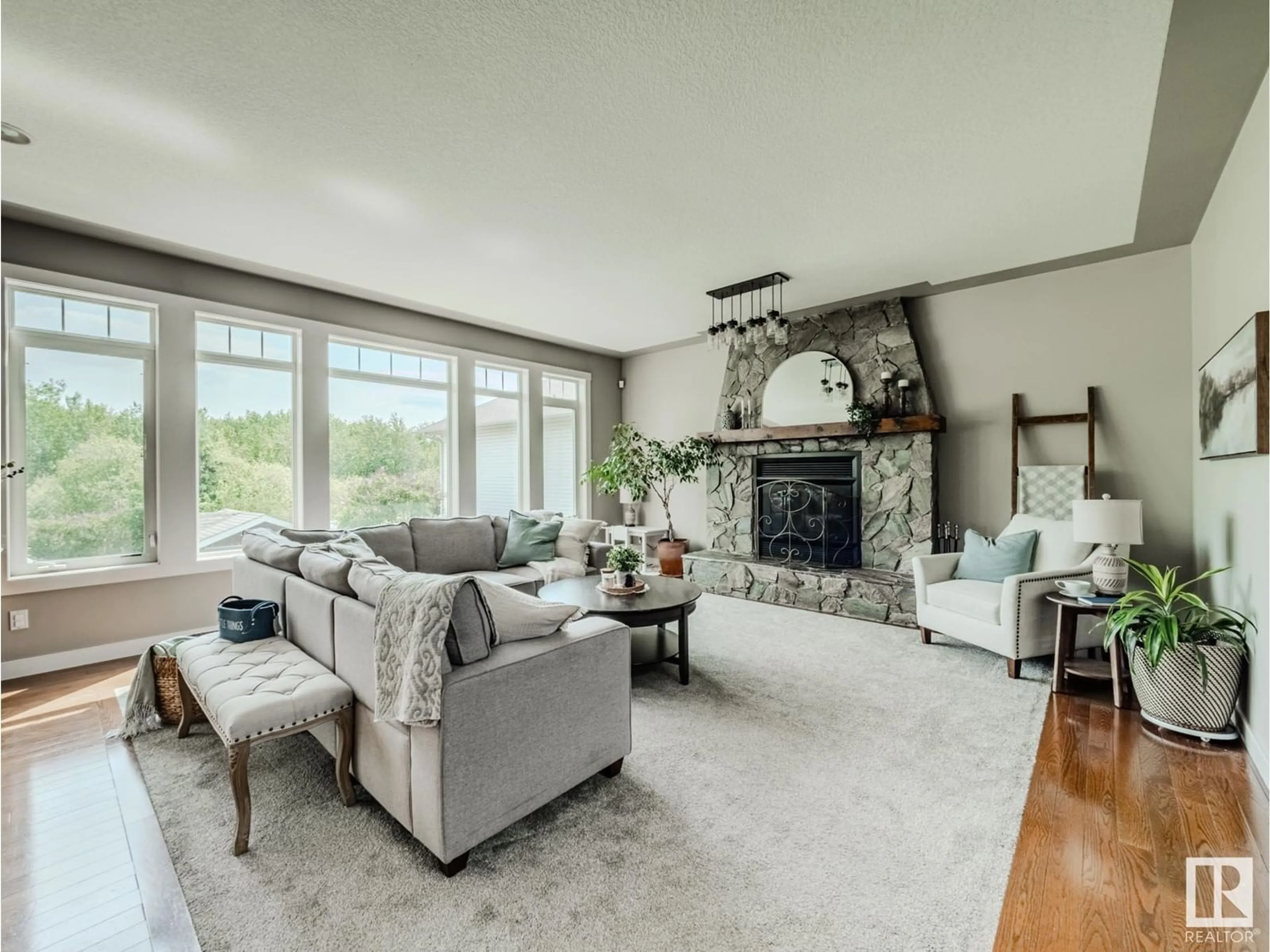 Living room with furniture, unknown for 17 WILLOW WY, Stony Plain Alberta T7Z2W2