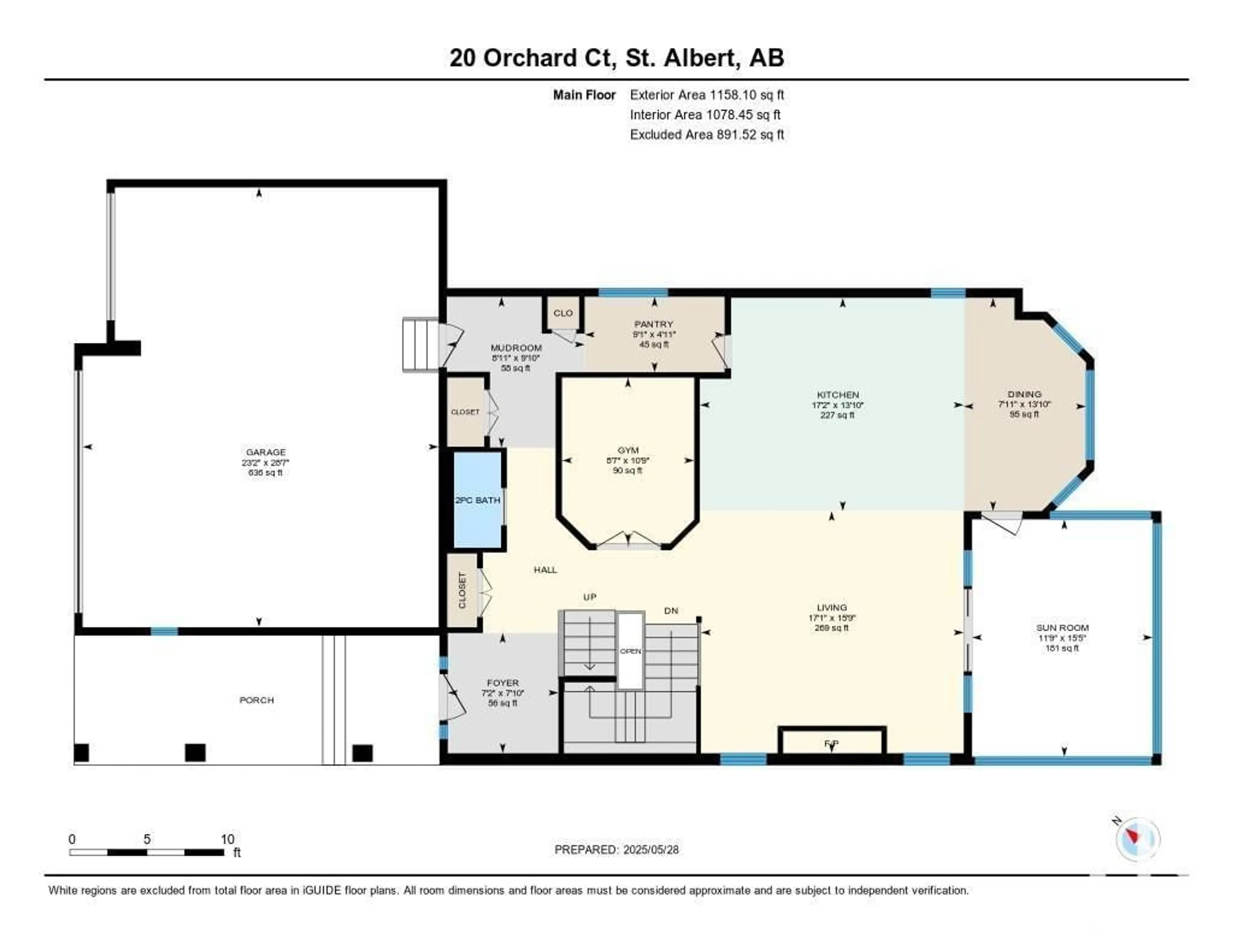 Floor plan for 20 ORCHARD, St. Albert Alberta T8N4K2