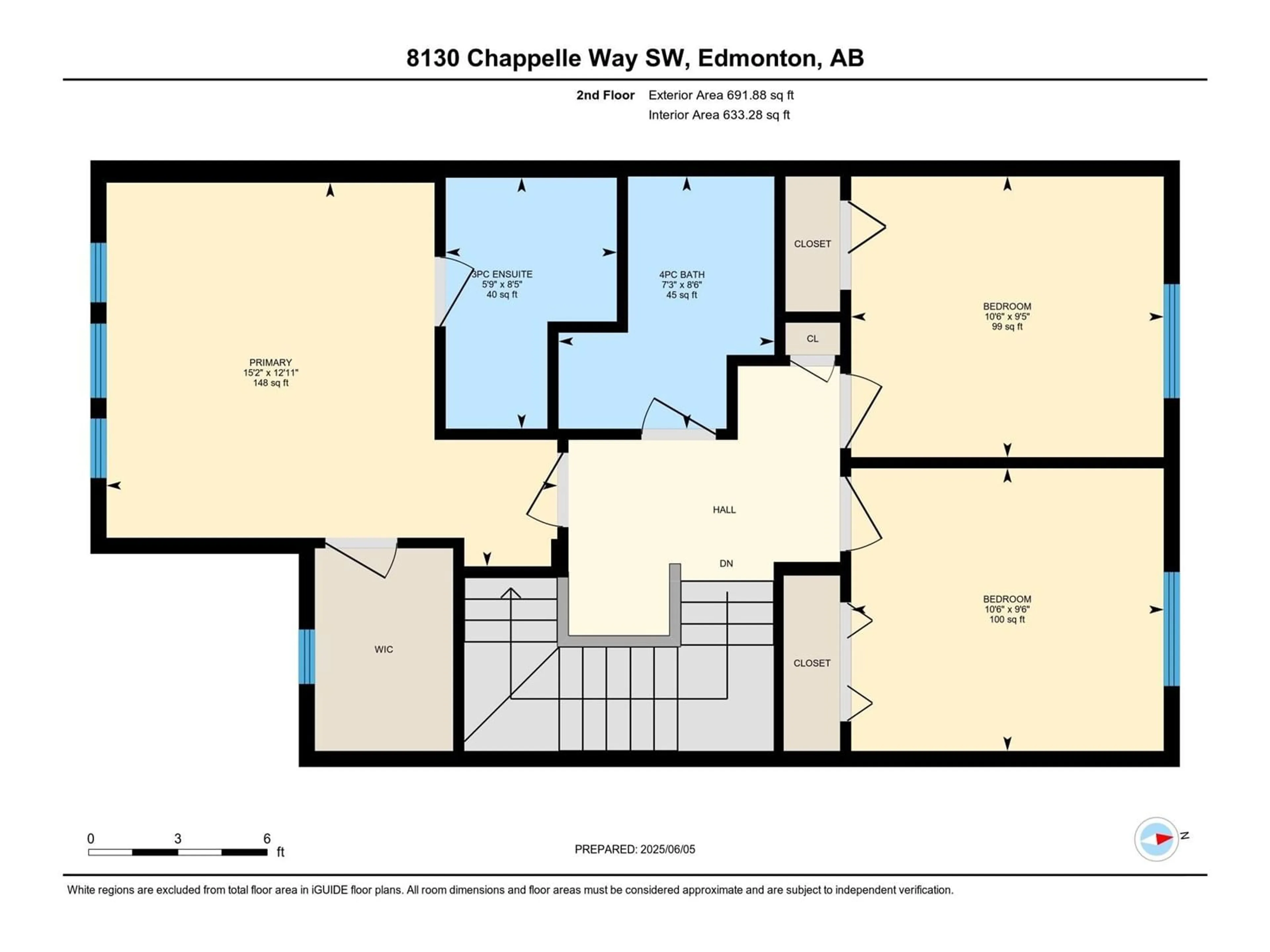 Floor plan for 8130 CHAPPELLE WY, Edmonton Alberta T6W3R2