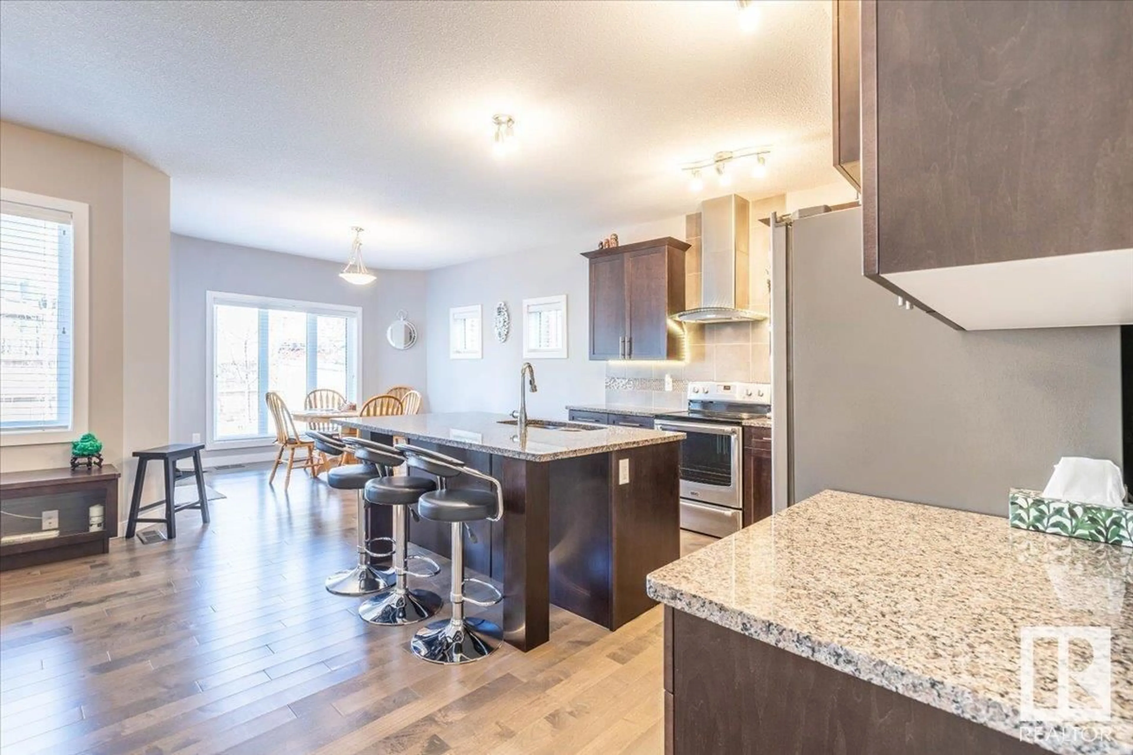 Open concept kitchen, unknown for NW - 7853 ERASMUS WD, Edmonton Alberta T6M0S3