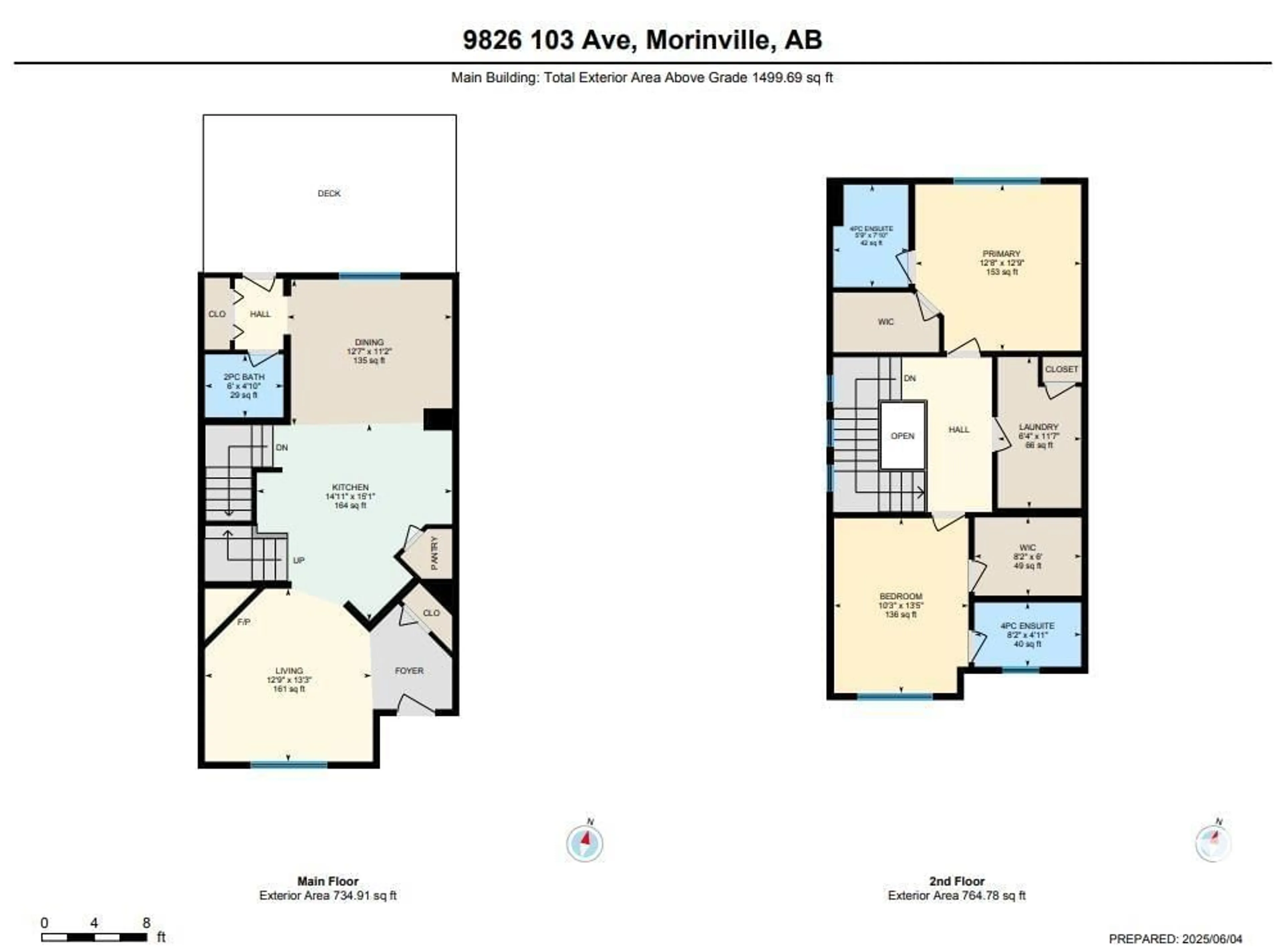 Floor plan for 9826 103 AV, Morinville Alberta T8R0C2