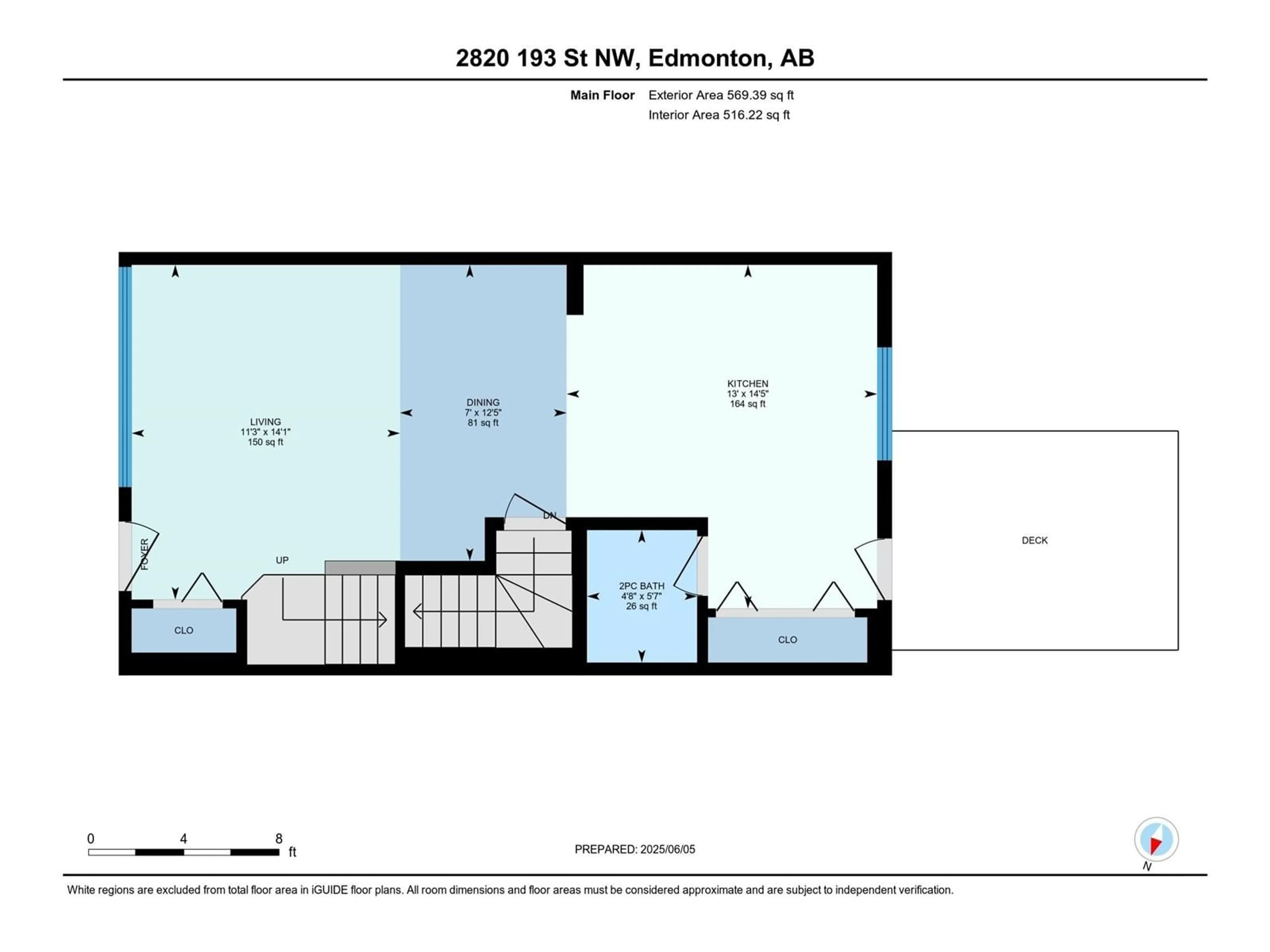 Floor plan for NW - 2820 193 ST, Edmonton Alberta T6M3B2