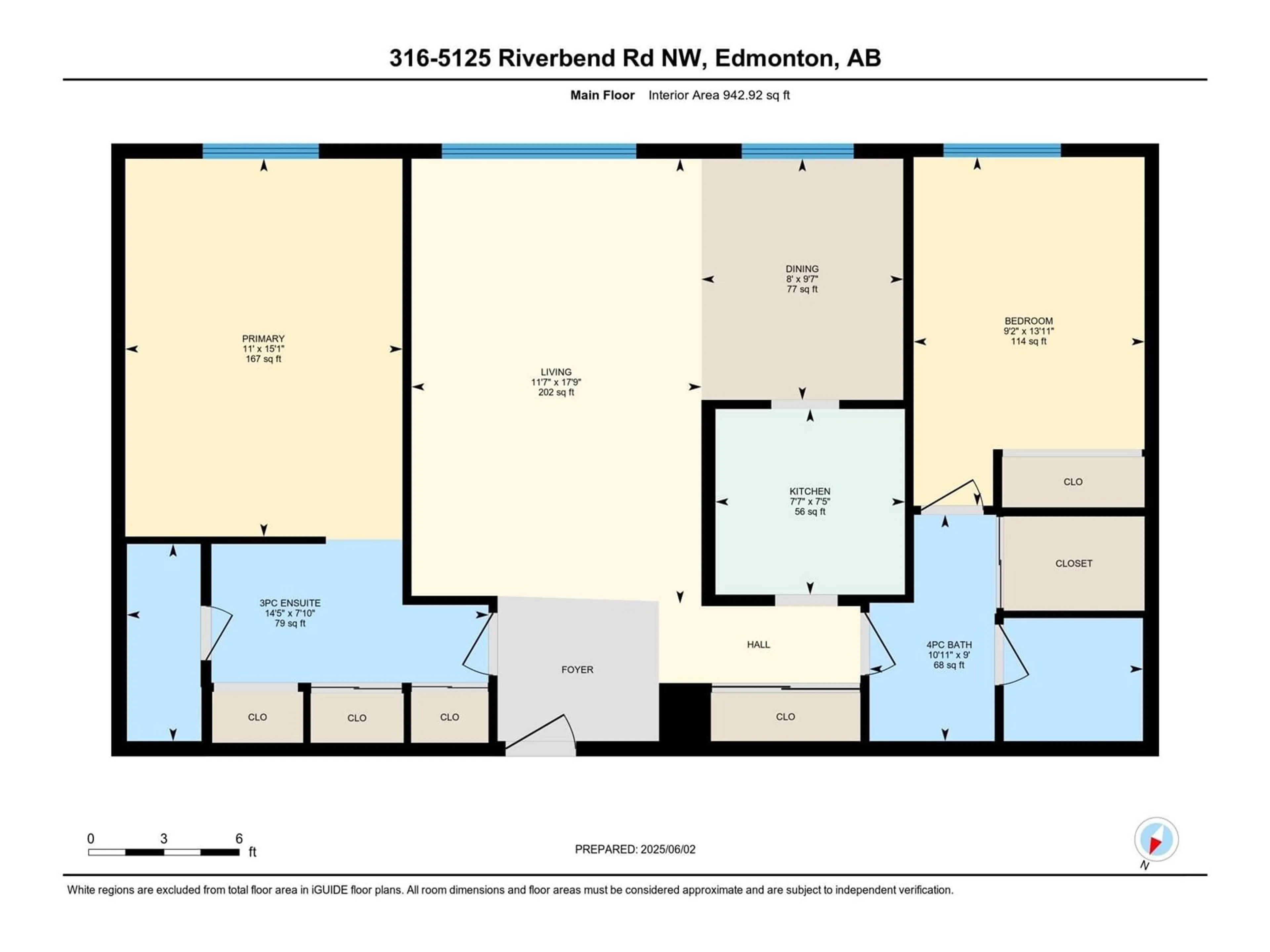 Floor plan for 5125 - 316 RIVERBEND RD, Edmonton Alberta T6H5K5