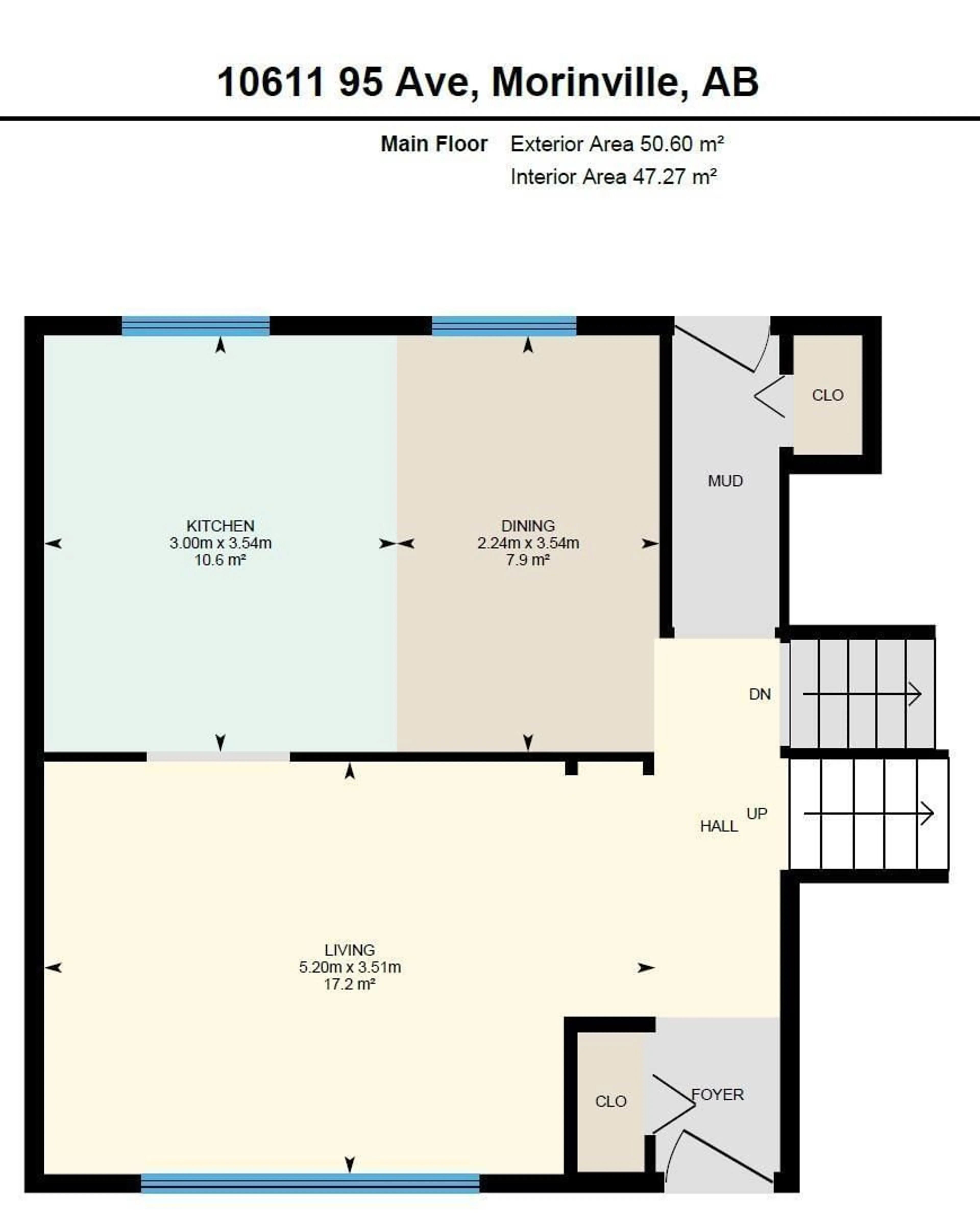 Floor plan for 10611 95 AV, Morinville Alberta T8R1E2
