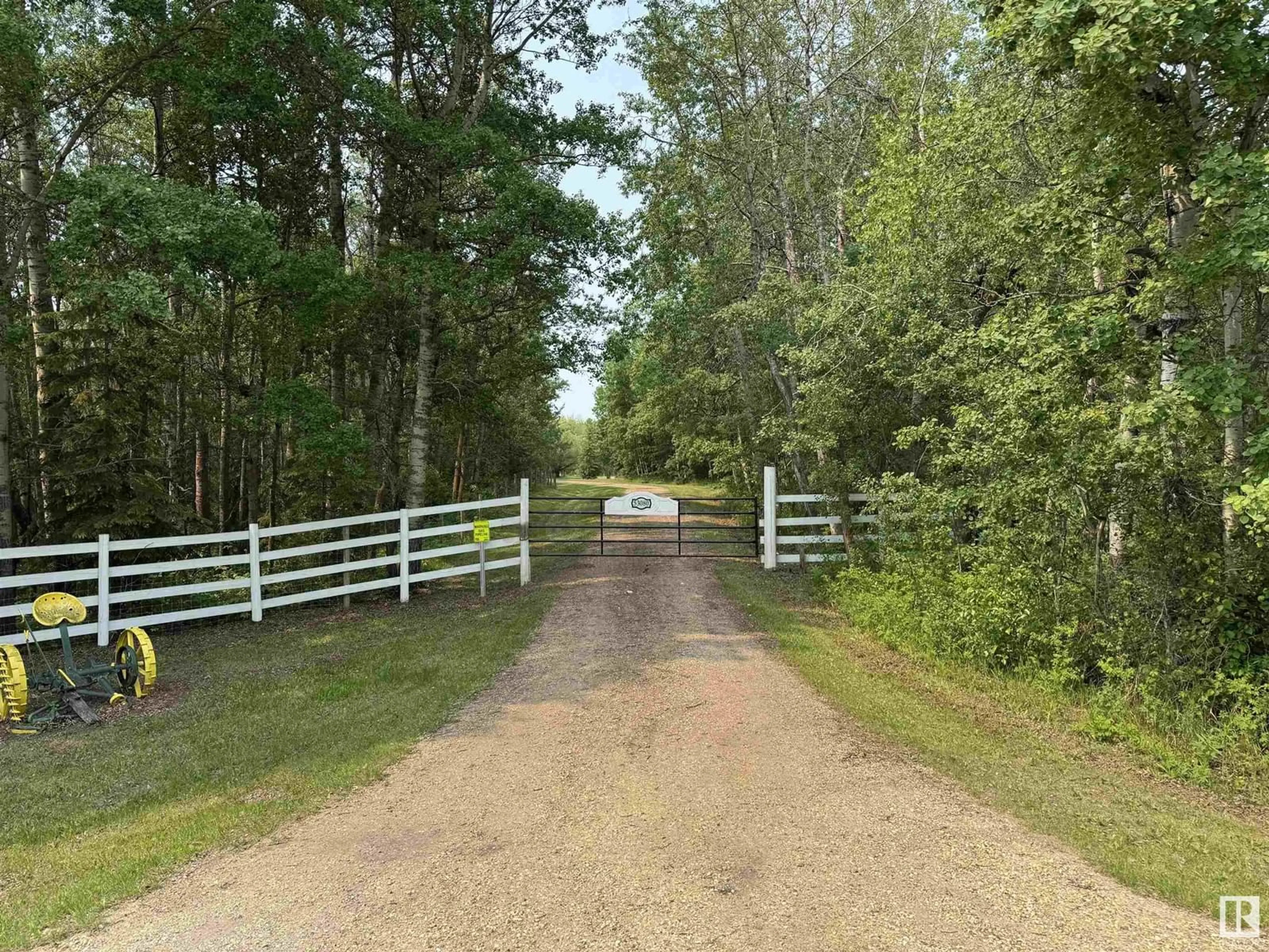 A pic from outside/outdoor area/front of a property/back of a property/a pic from drone, forest/trees view for 53080 RGE ROAD 210, Rural Strathcona County Alberta T8G2E4