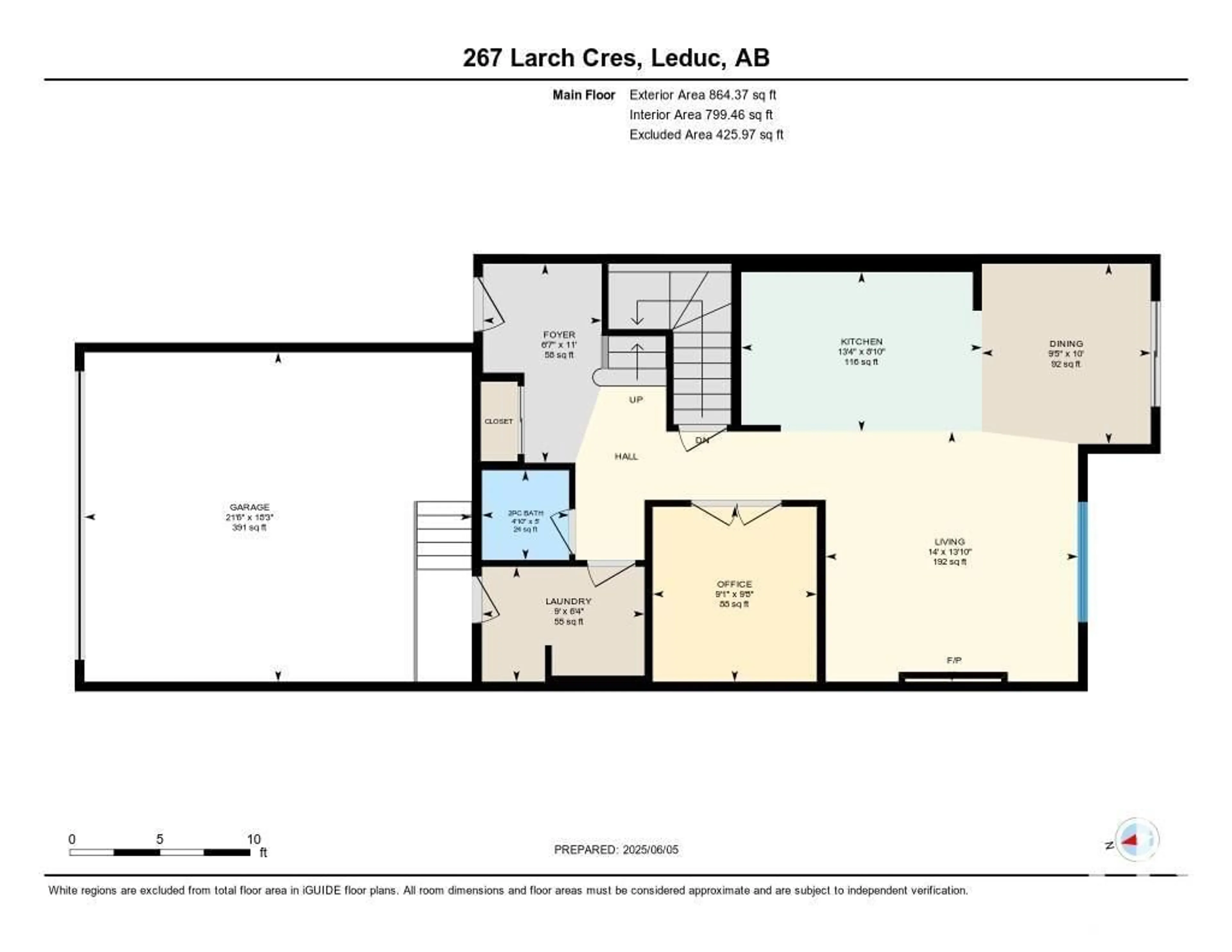 Floor plan for 267 LARCH CR, Leduc Alberta T9E1L3