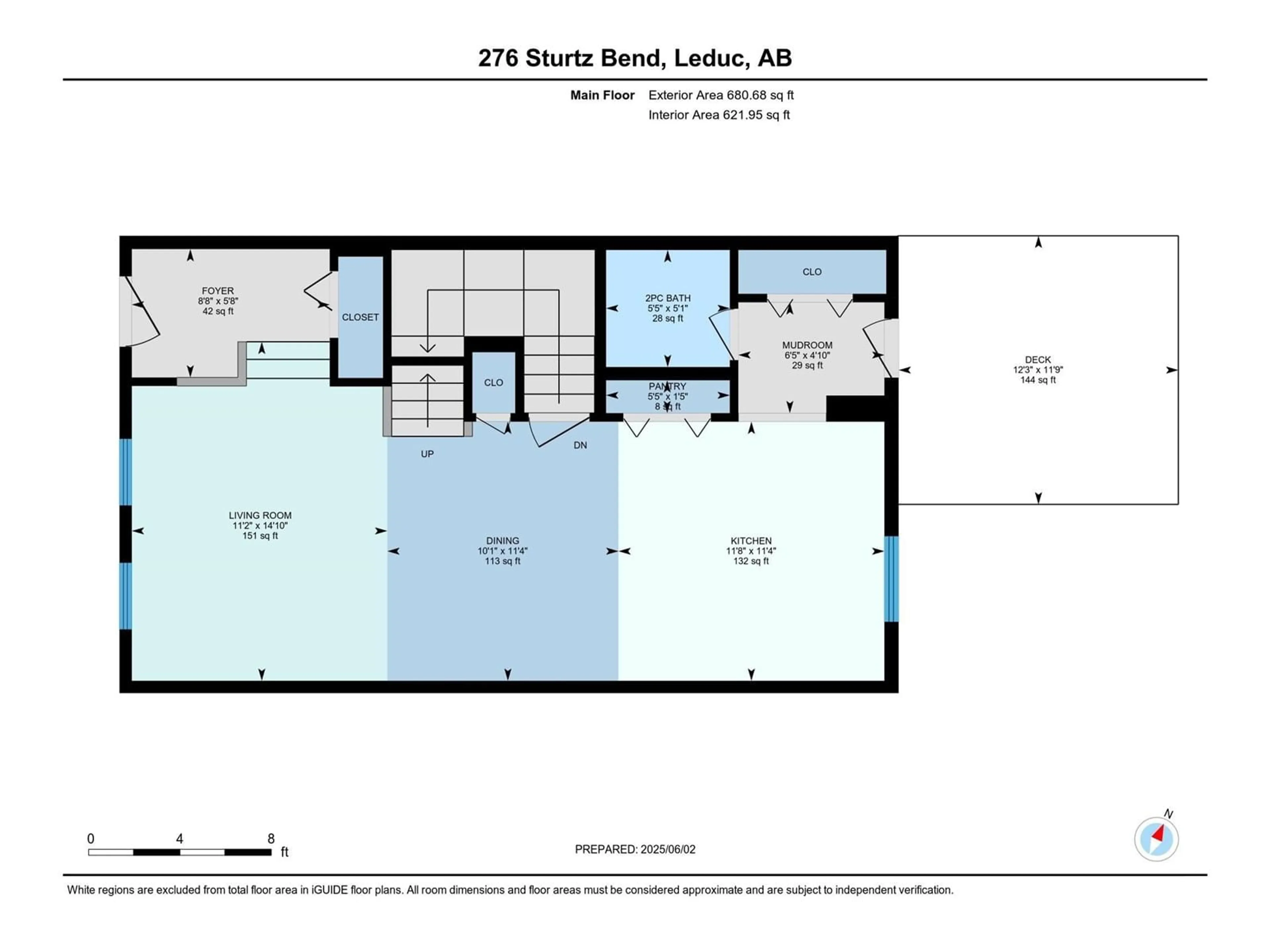 Floor plan for 276 STURTZ BN, Leduc Alberta T9E0X4