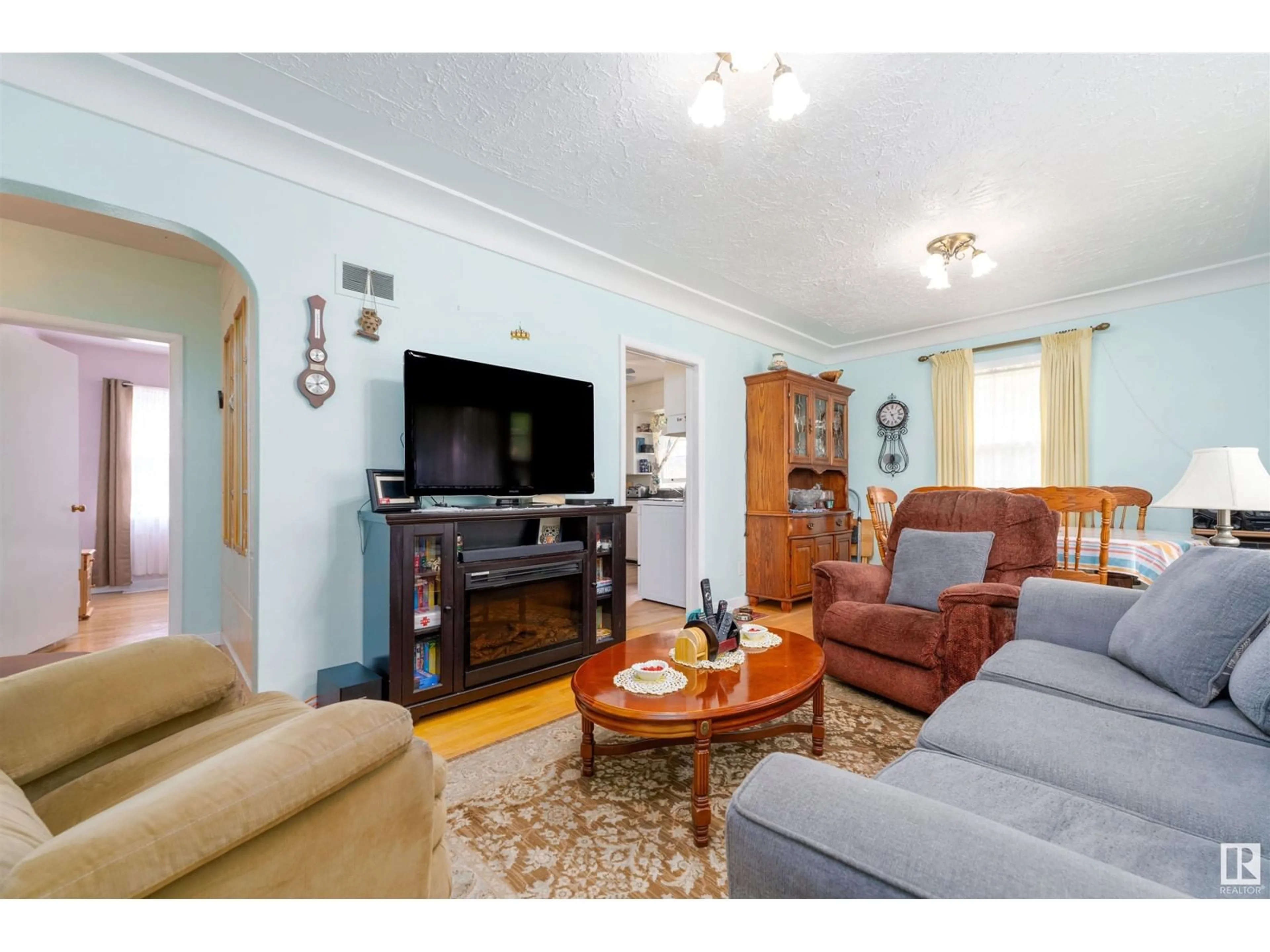 Living room with furniture, unknown for 4811 51 AV, Lamont Alberta T0B2R0