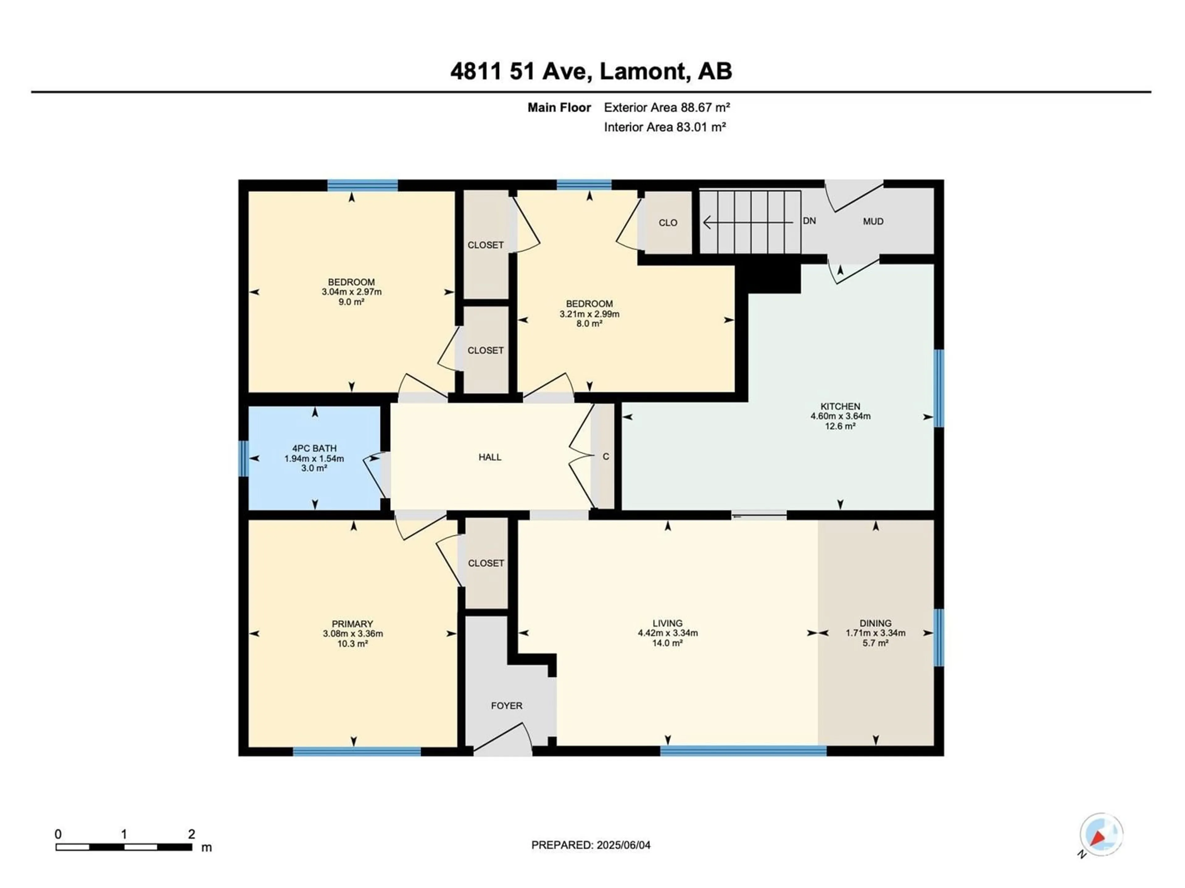 Floor plan for 4811 51 AV, Lamont Alberta T0B2R0