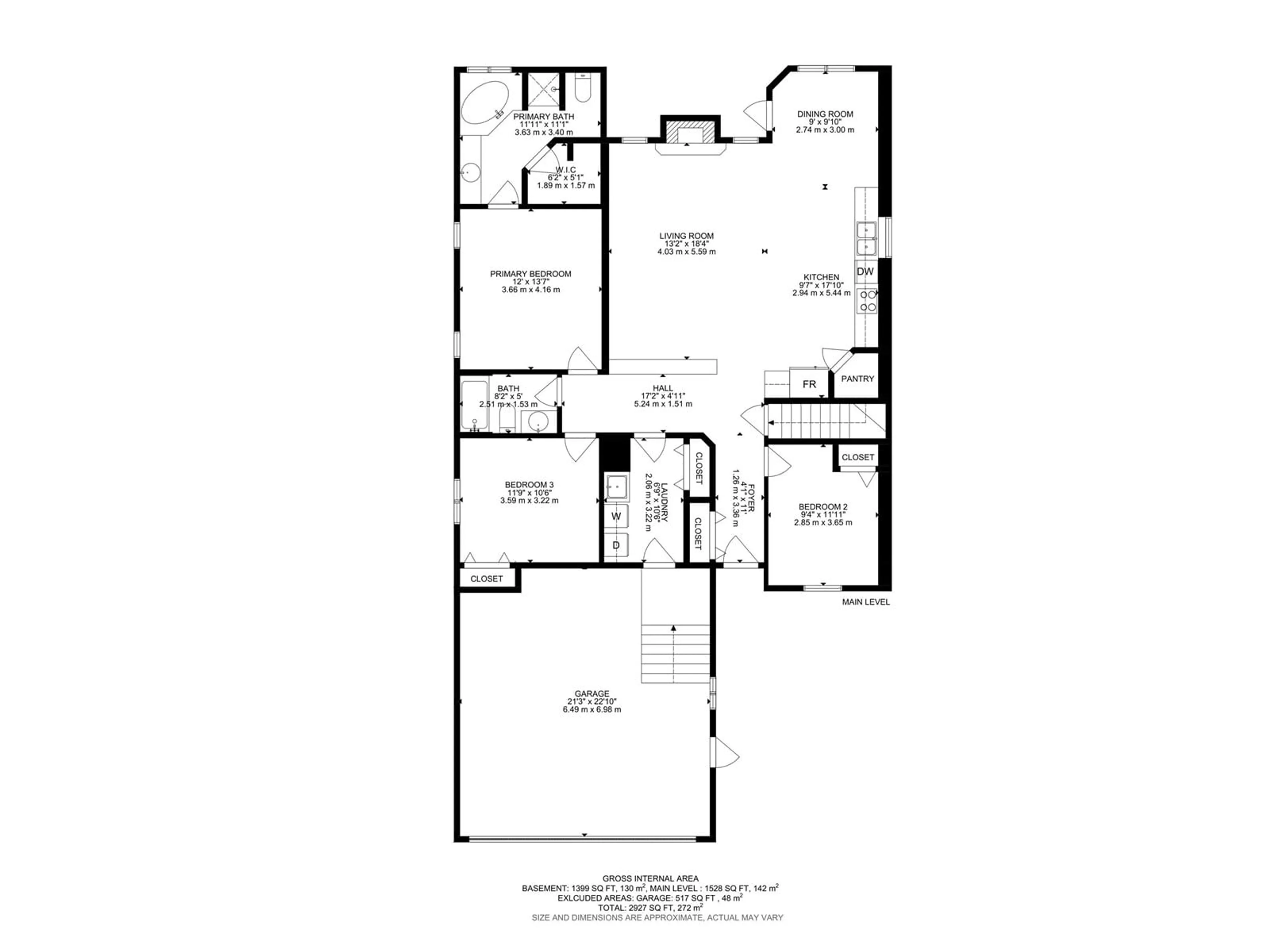 Floor plan for 97 LAKEWOOD BV, Beaumont Alberta T4X1T3