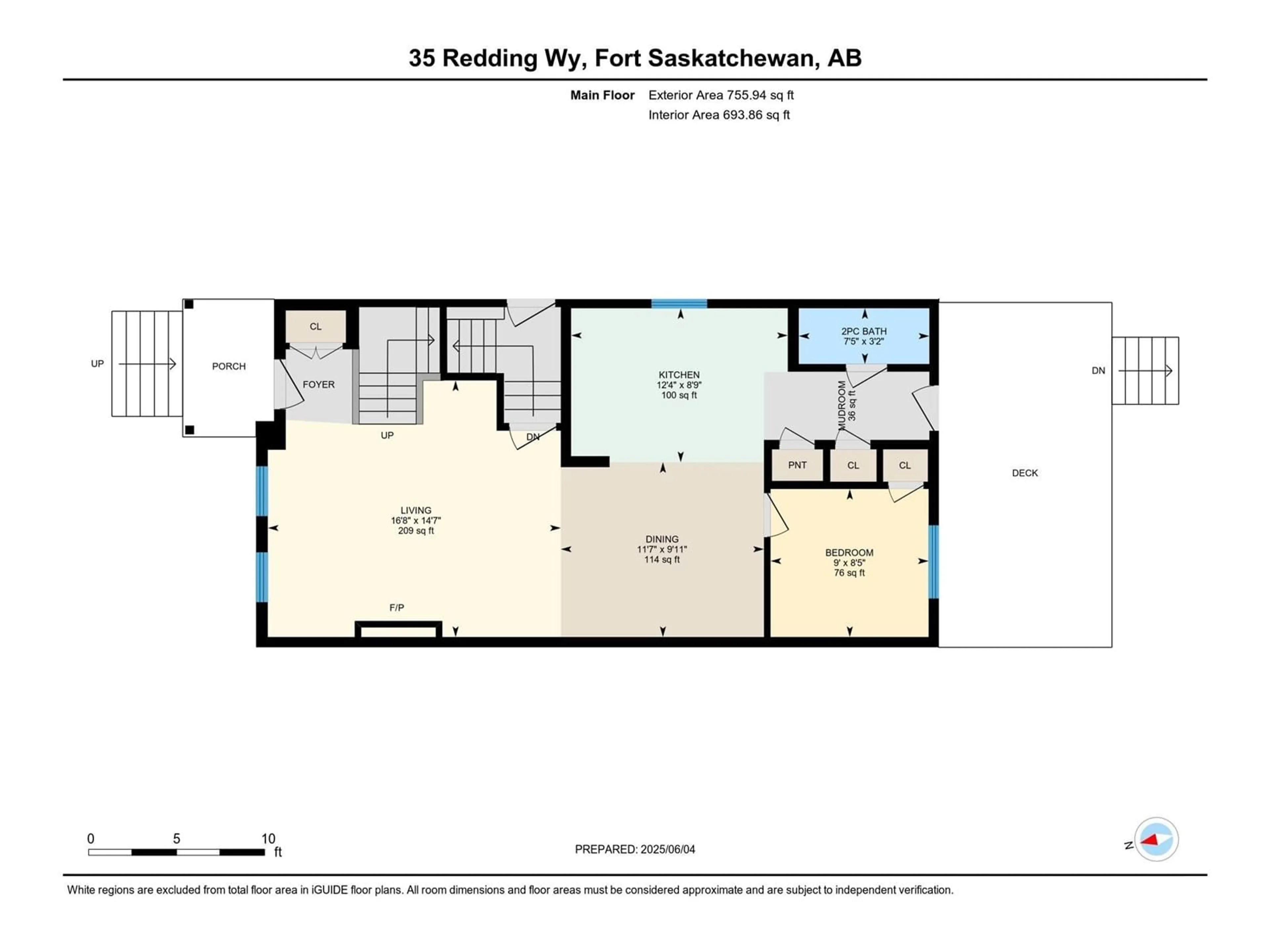 Floor plan for 35 REDDING WY, Fort Saskatchewan Alberta T8L0S7