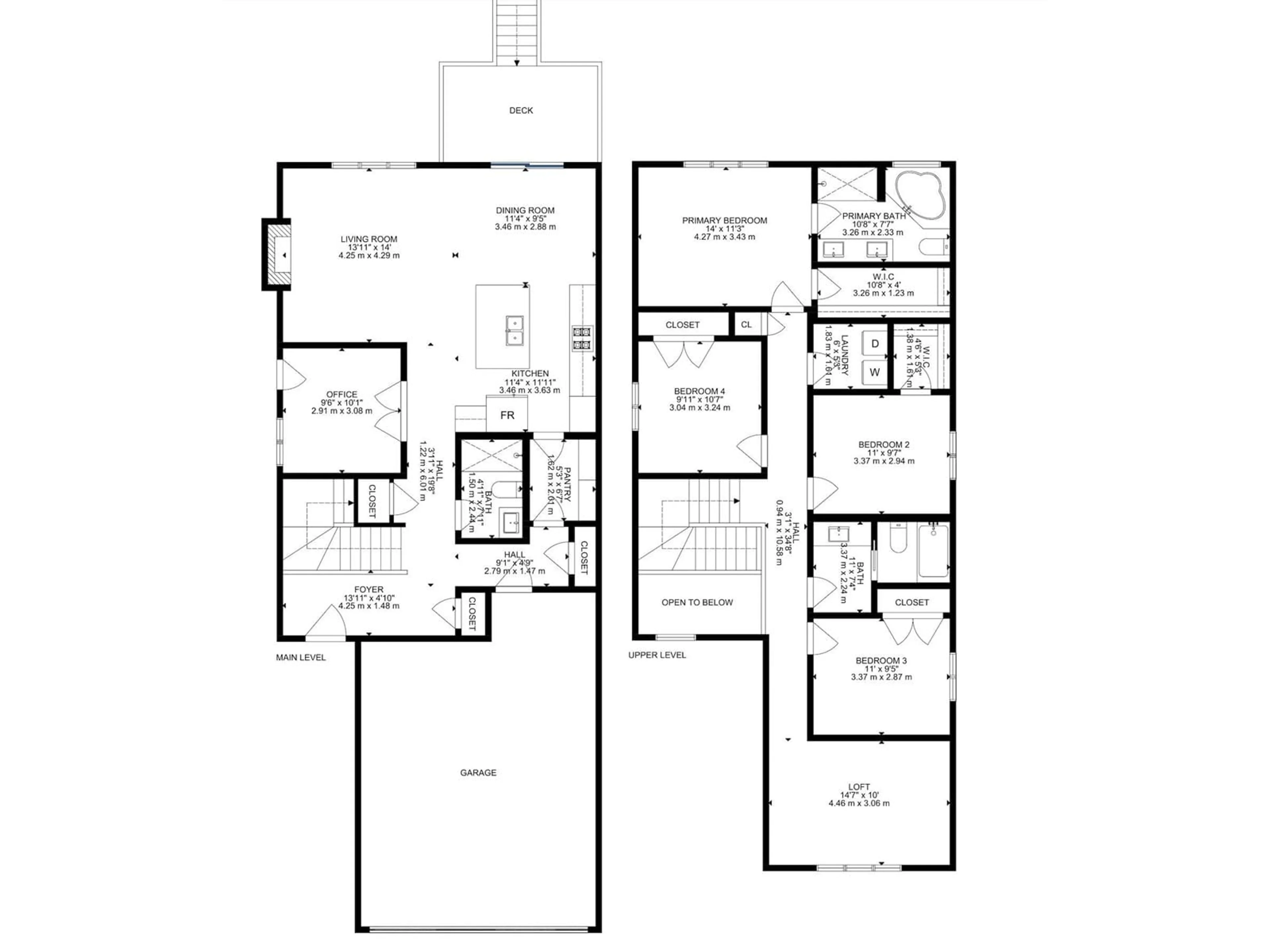 Floor plan for 1691 ENRIGHT WY, Edmonton Alberta T6M0Z1