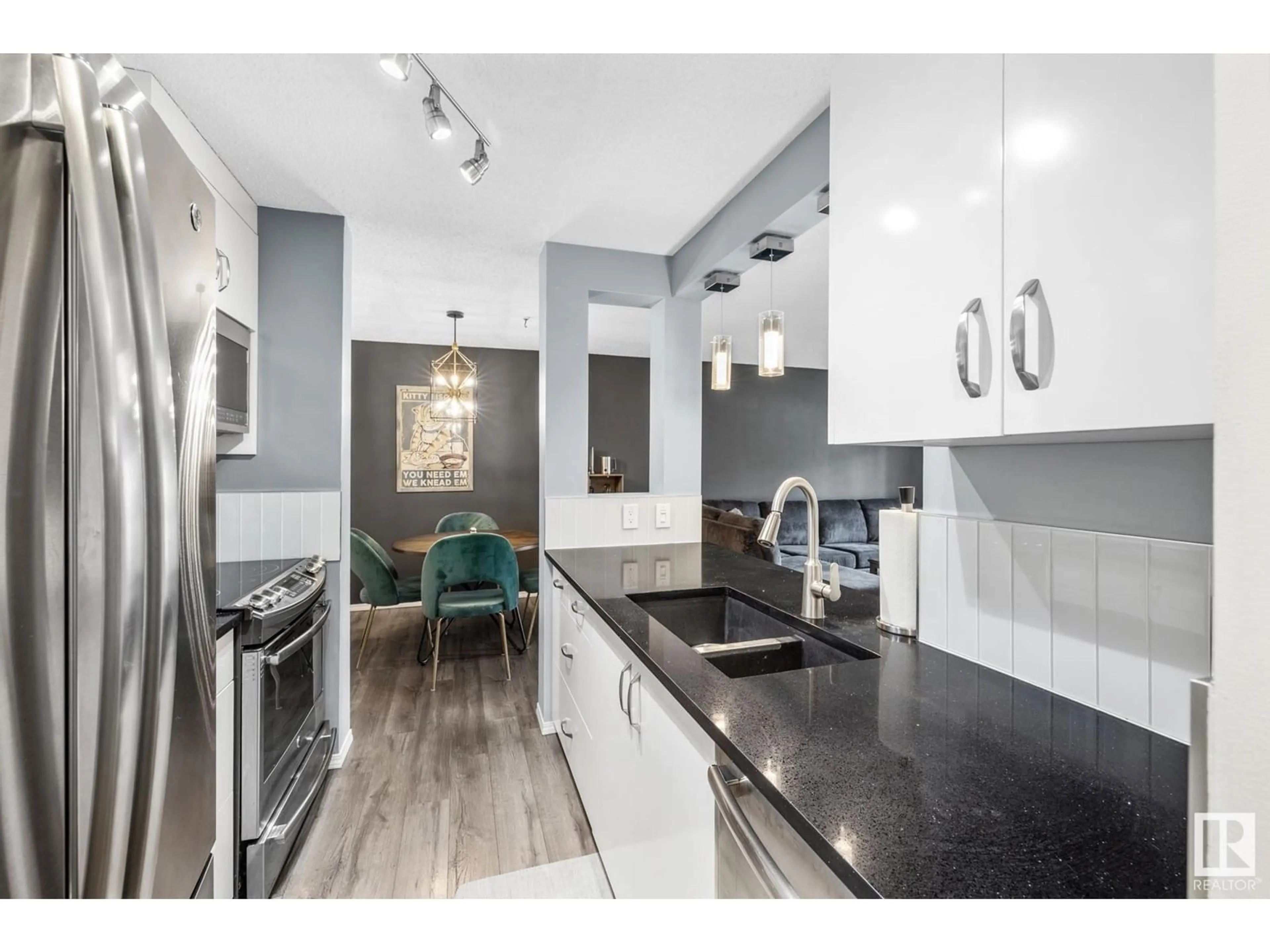 Open concept kitchen, unknown for #223 - 6720 158 AV, Edmonton Alberta T5Z3B1