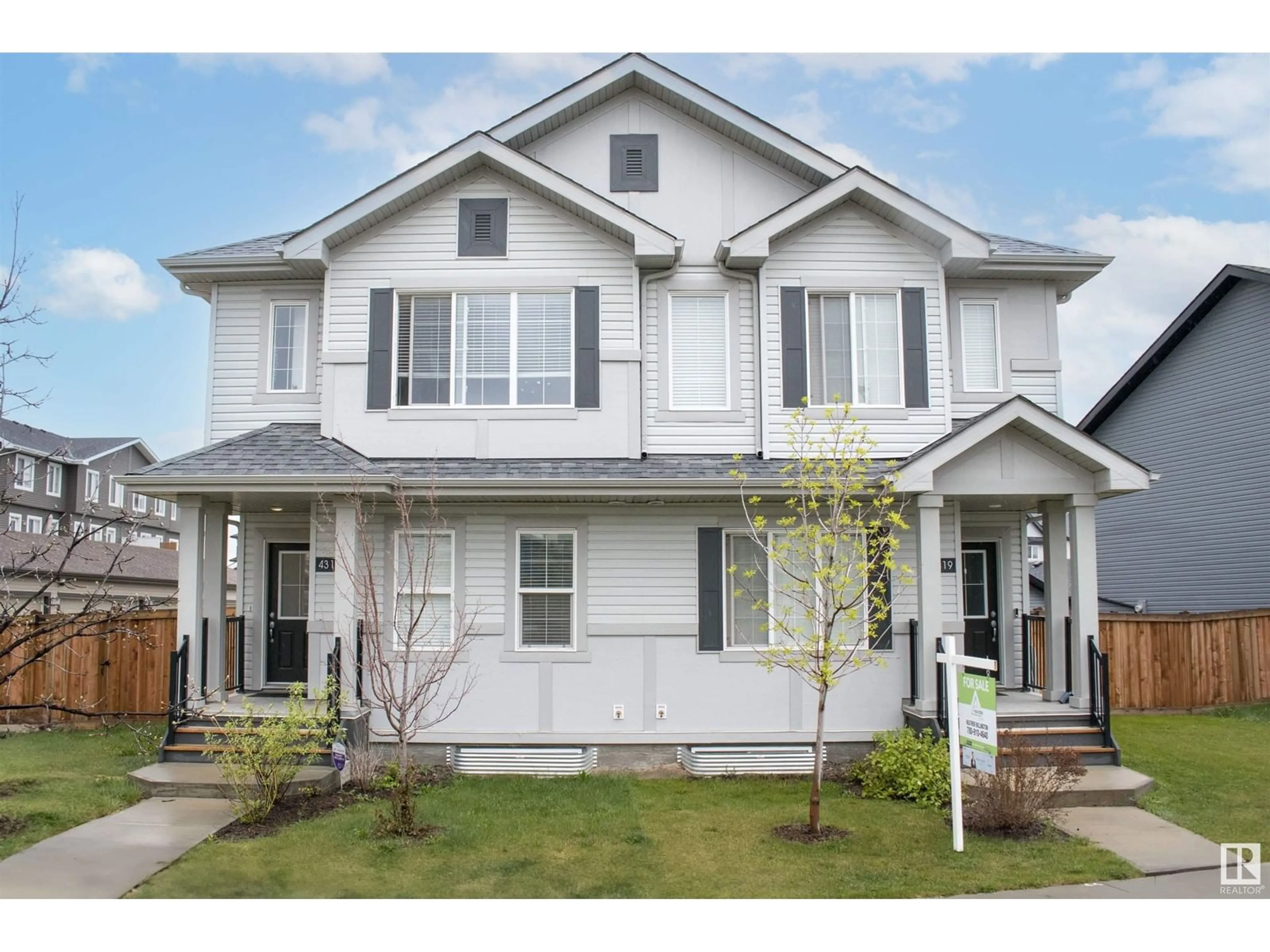 Home with vinyl exterior material, street for 4319 COOKE LN, Edmonton Alberta T6W4M7