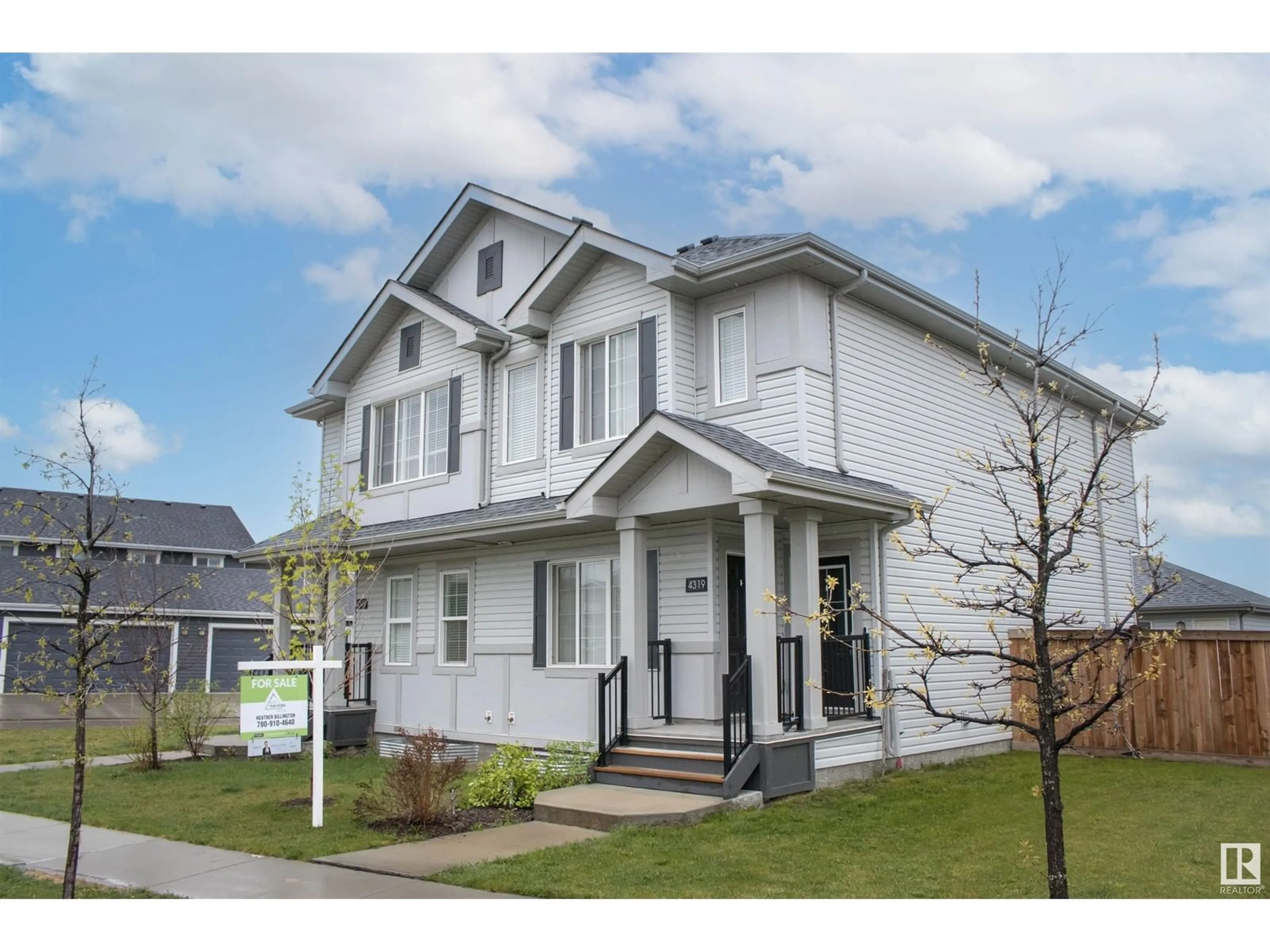 Home with vinyl exterior material, street for 4319 COOKE LN, Edmonton Alberta T6W4M7