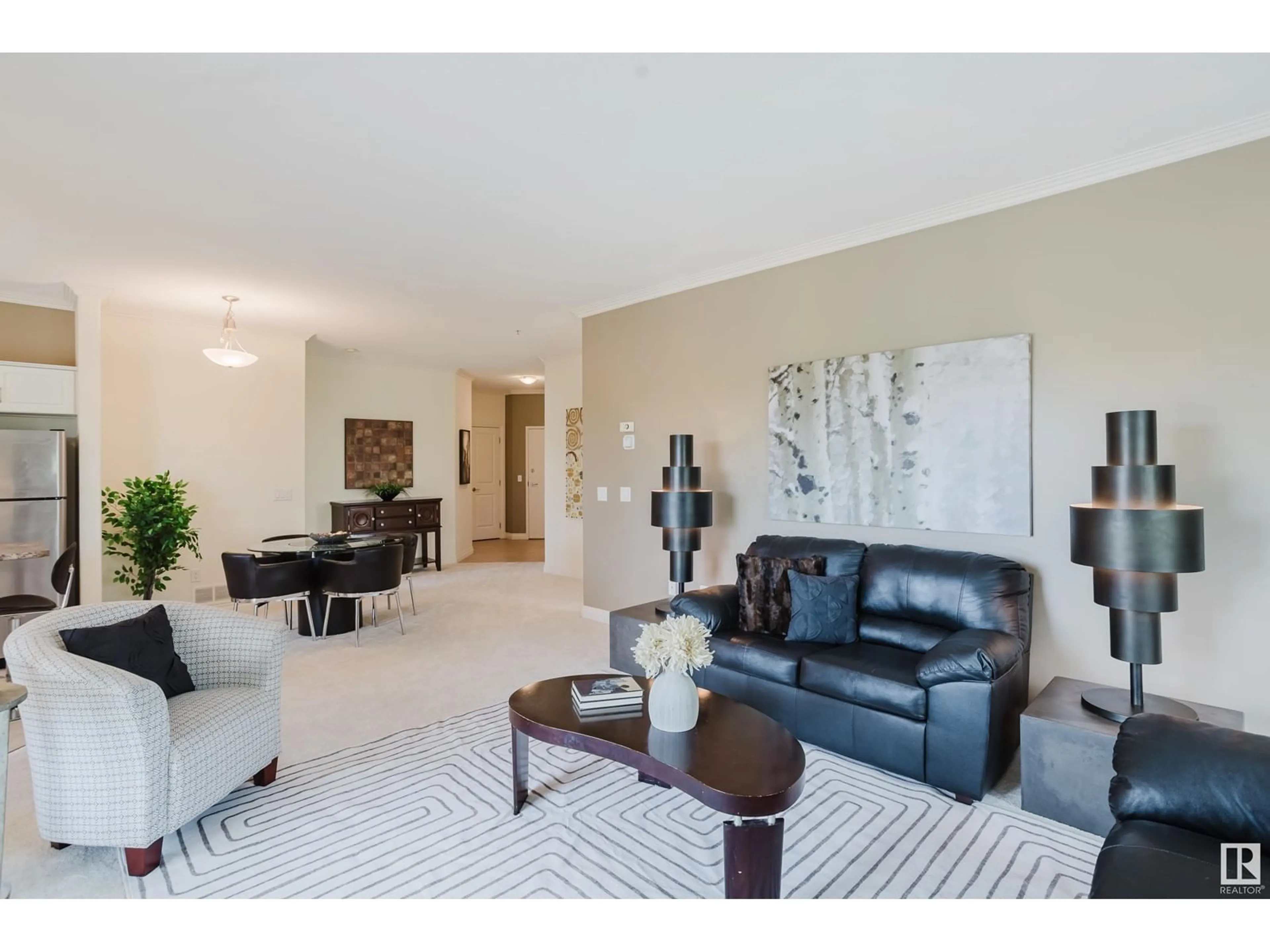 Living room with furniture, unknown for #402 - 14205 96 AV, Edmonton Alberta T5N0C2